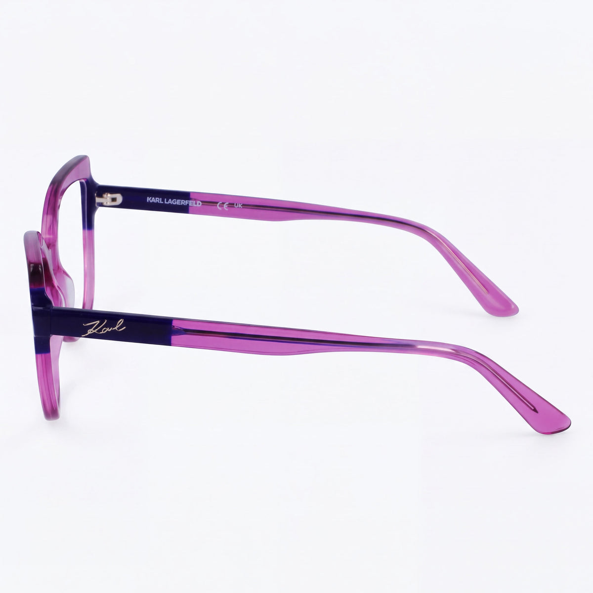 KARL LAGERFELD Modern Unisex Acetate Frame Eyewear with Polycarbonate Lenses, Cherry Green 54mm, Photo 3