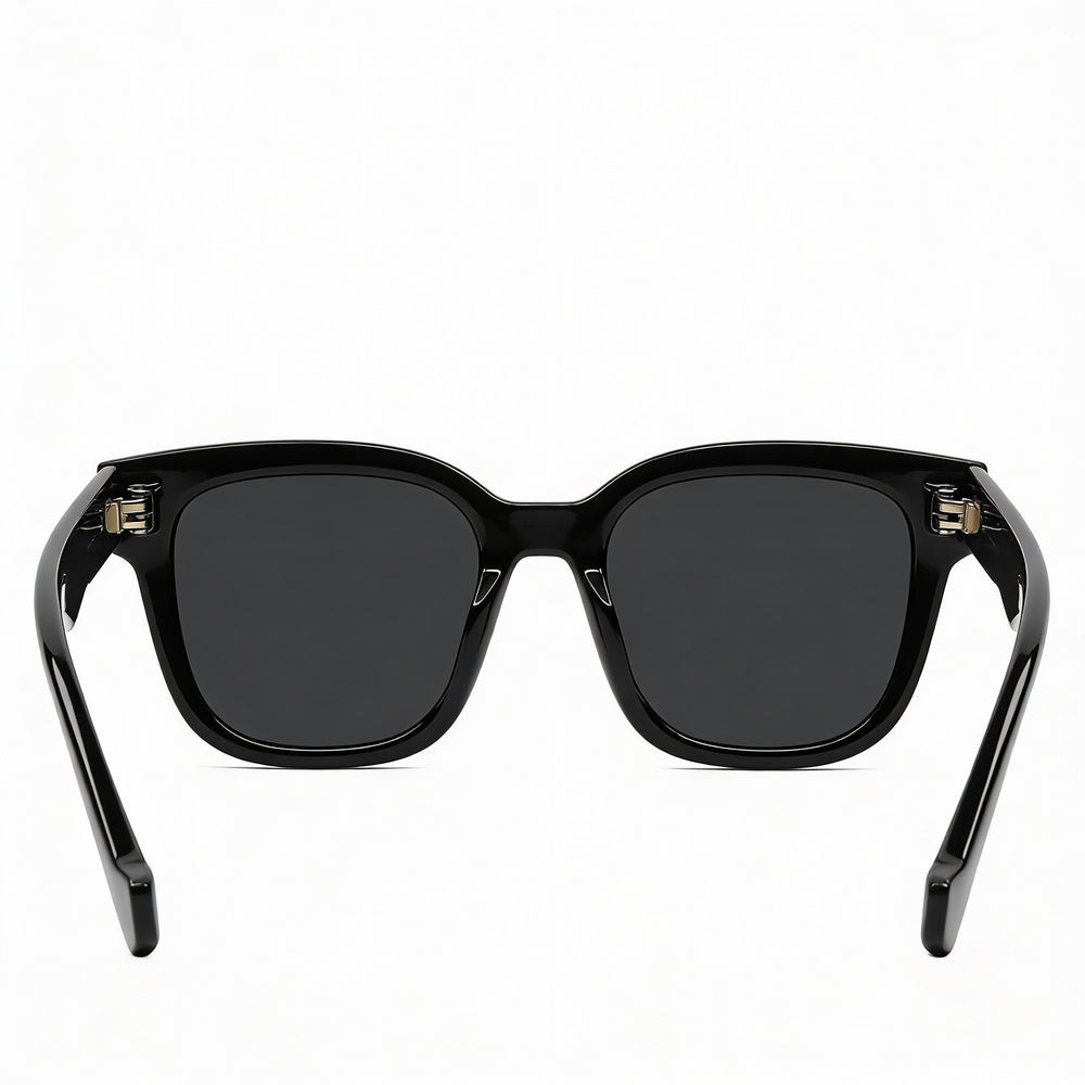 Gucci GG0998S - Montura de plástico negro brillante para mujer con lentes degradados en gris y negro con protección UV (52 mm)