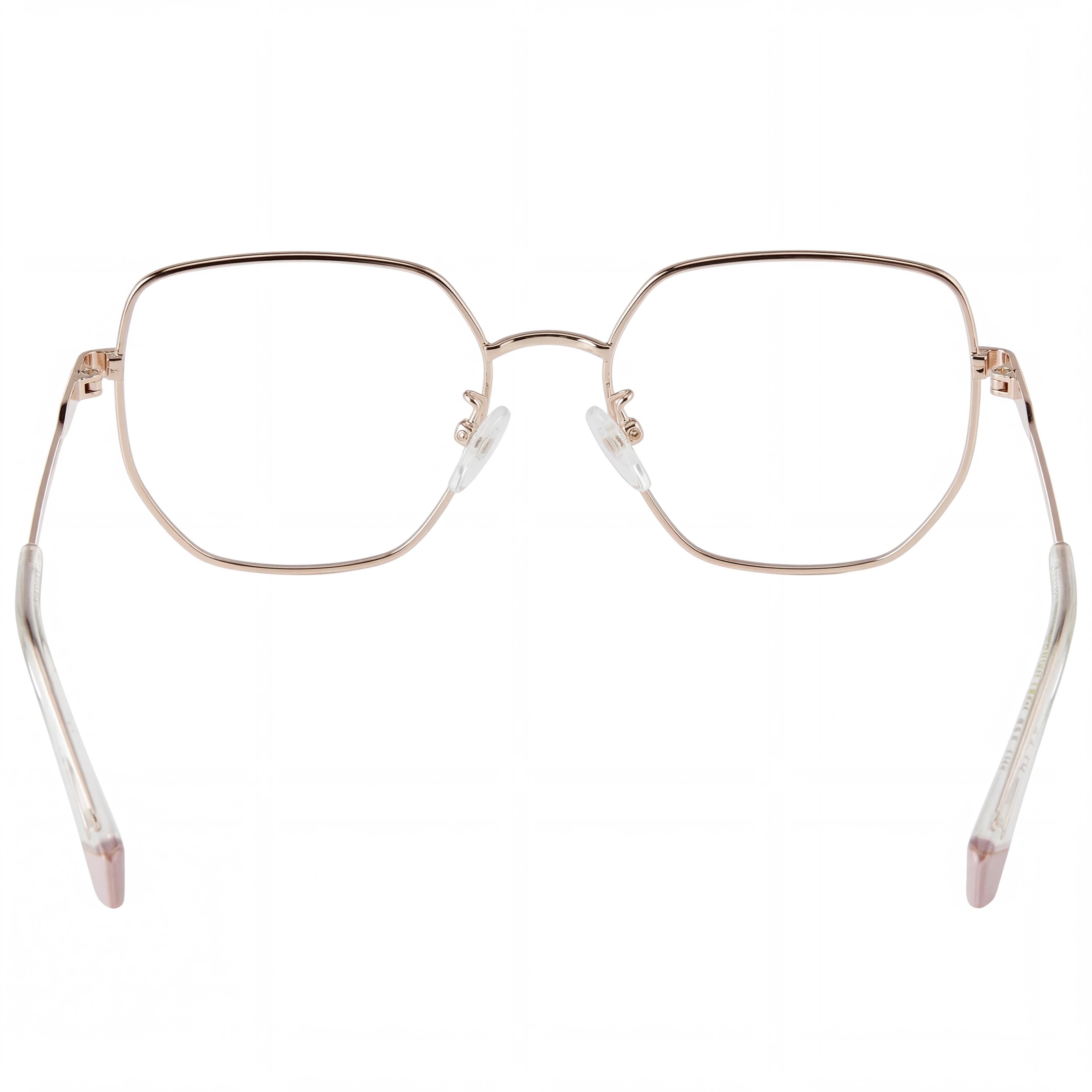 Gafas de sol Polaroid Modern para mujer, montura de acero inoxidable, cobre dorado, protección UV, lentes de 53 mm, Photo 2