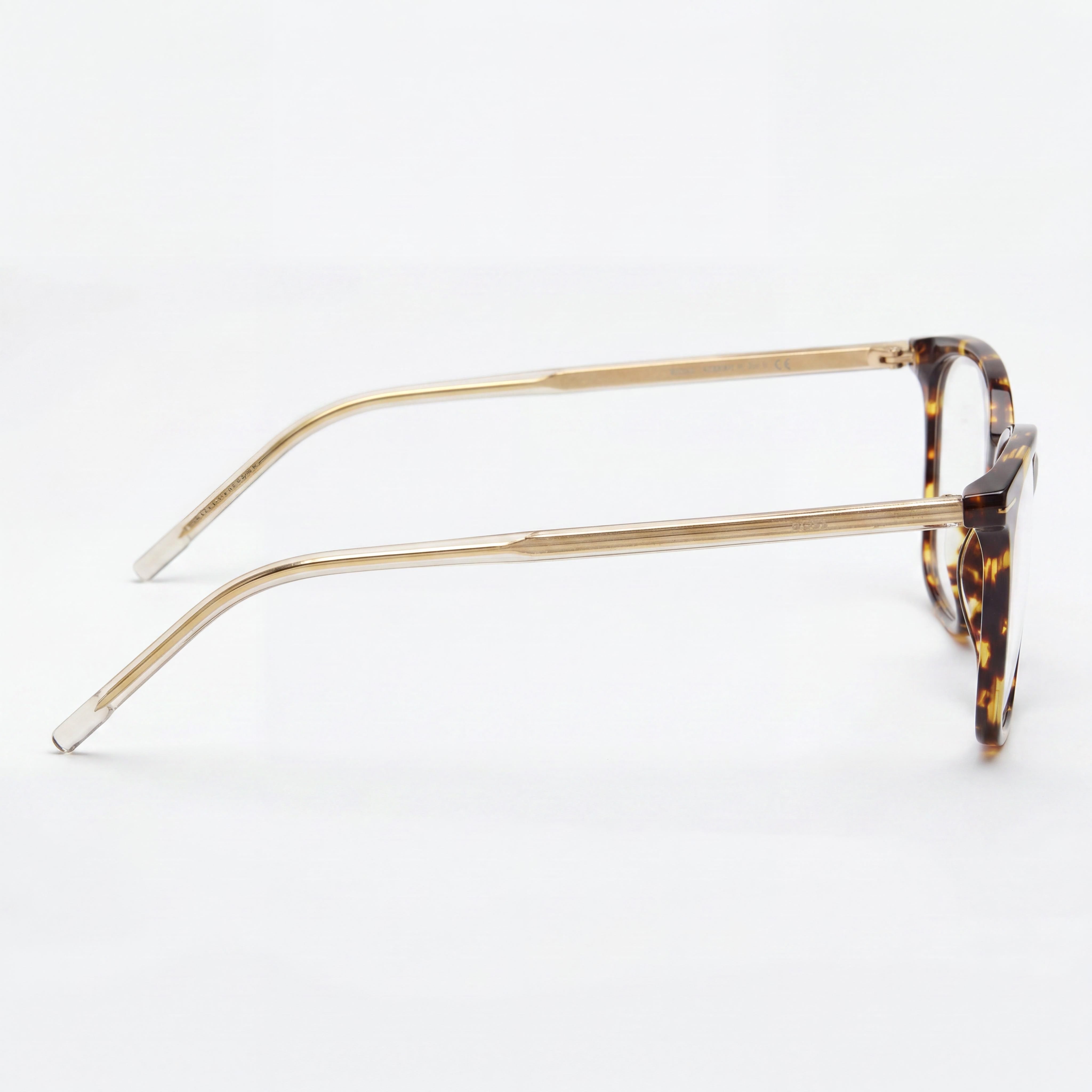 Hugo Boss Boss 1526 Havana Yellow Rectangle Unisex Eyeglasses, 53mm, Photo 2