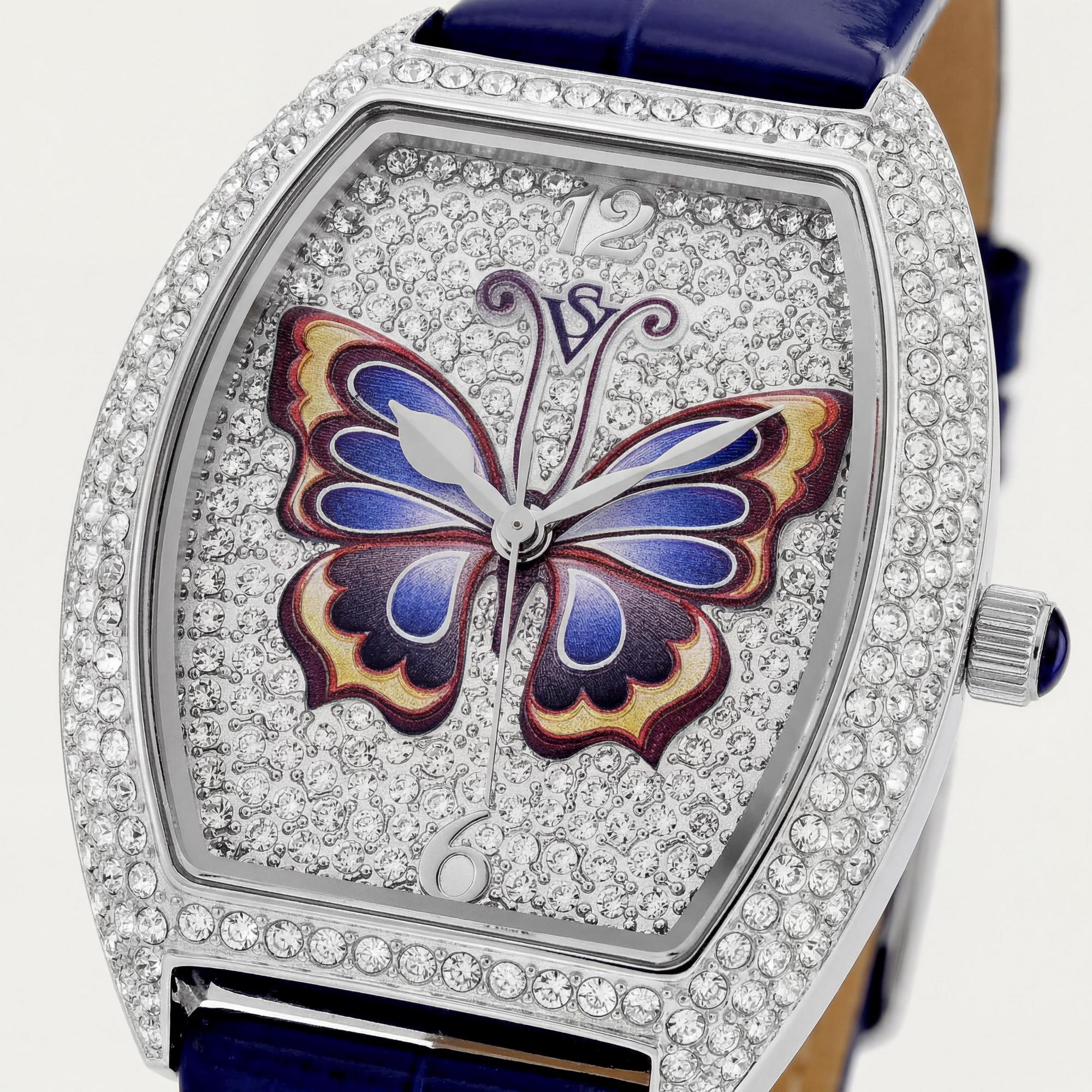 Reloj de cuarzo Christian Van Sant para mujer, moderno, con caja de acero inoxidable, correa de cuero y esfera plateada., Photo 2