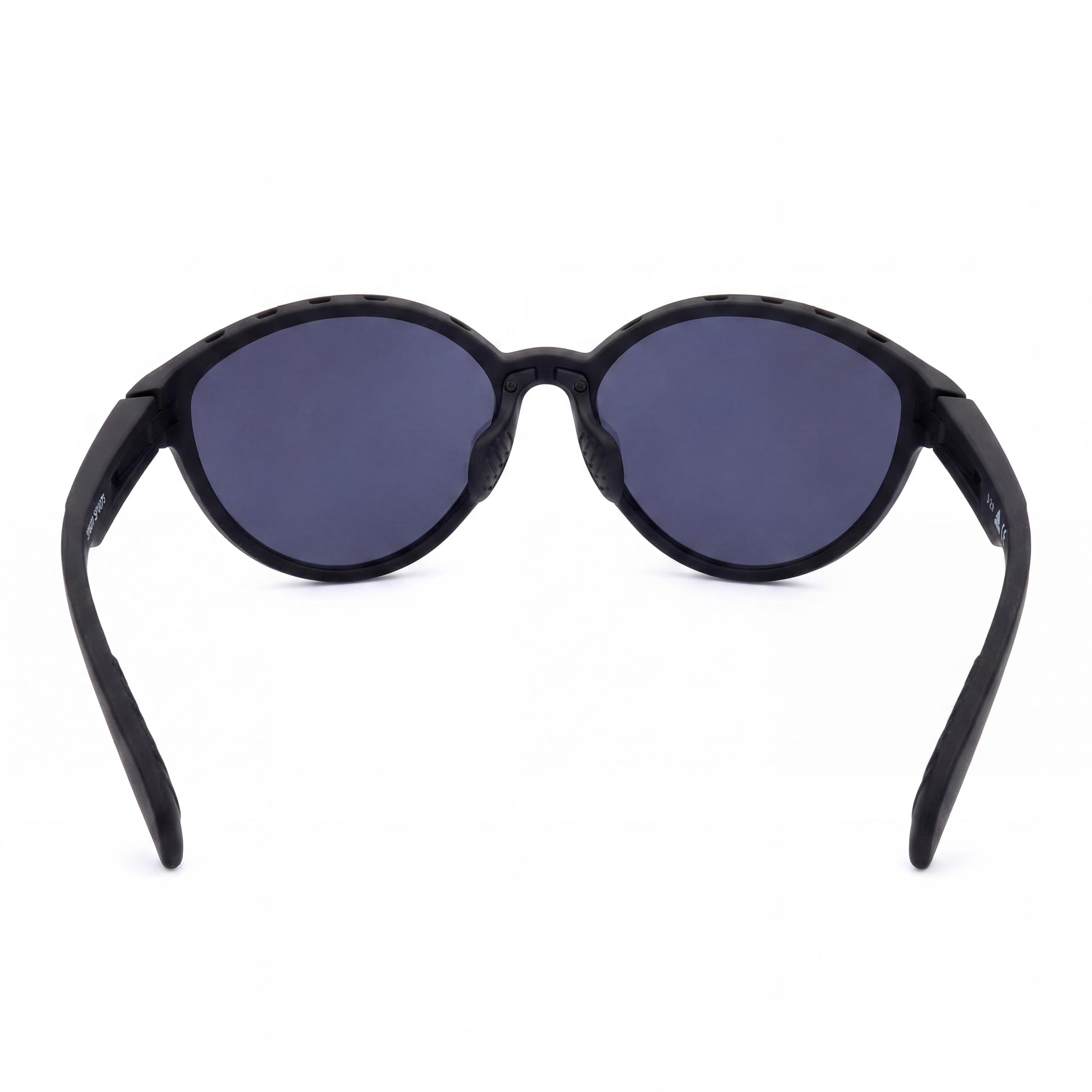 adidas Women's Sp0012 Sport Sunglasses, Matte Black Plastic Frame, Light Purple/Grey Lenses, UV Protection, 61mm, Photo 3