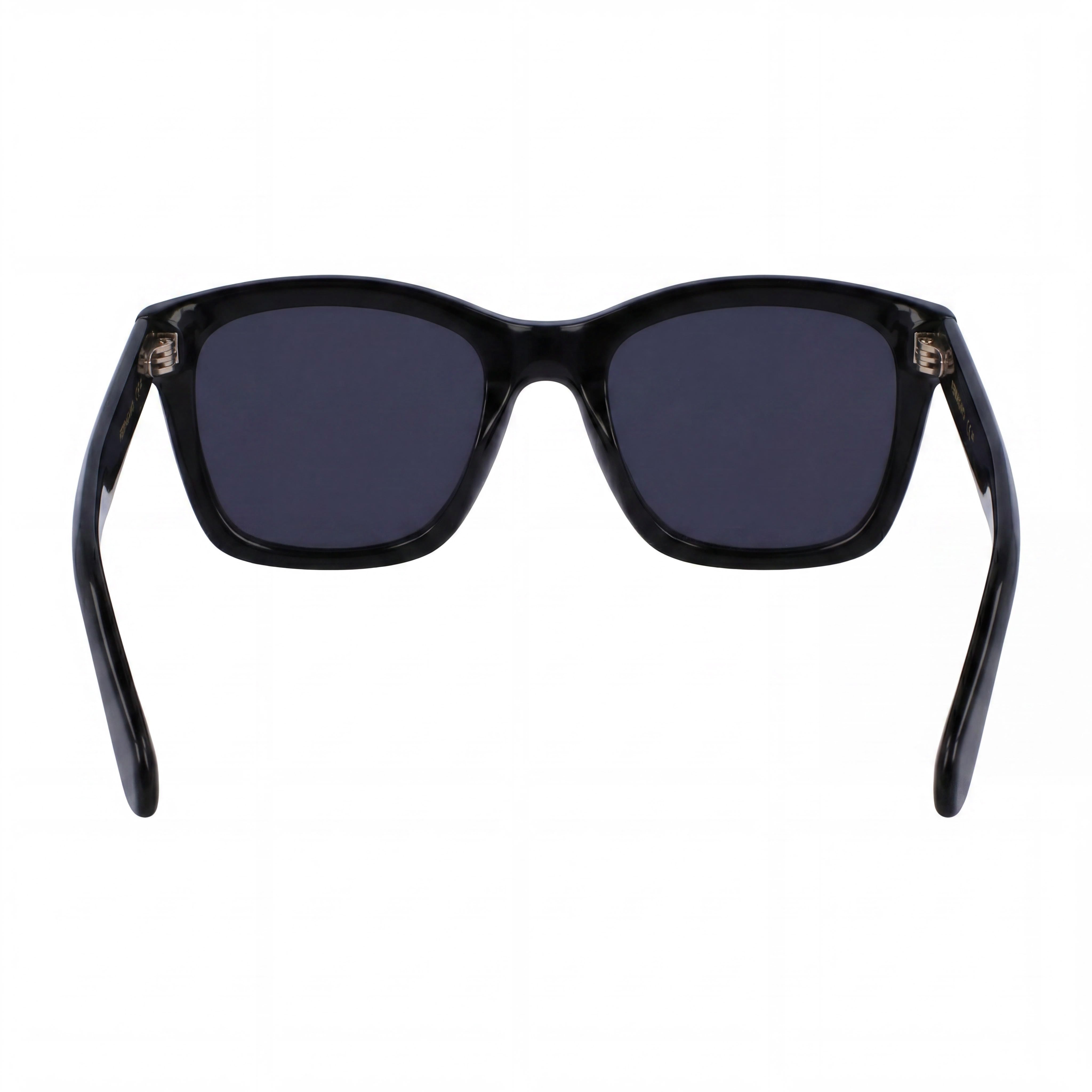 Salvatore Ferragamo Sf2001s Unisex Black Acetate Frame Solid Grey Polycarbonate Lenses Lens Width 54mm, Photo 4