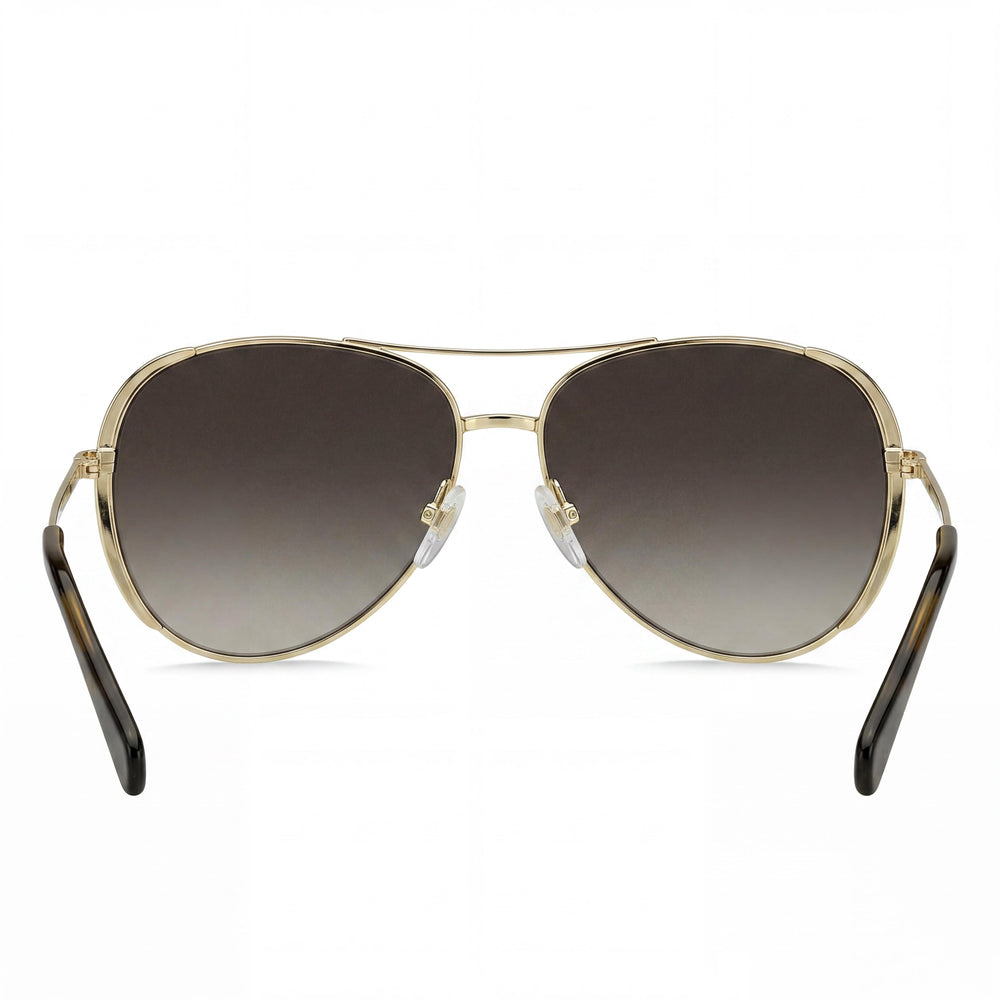 Gafas de sol Marc Jacobs Modern de metal dorado havana degradado marrón oscuro no polarizadas con protección UV de 59 mm