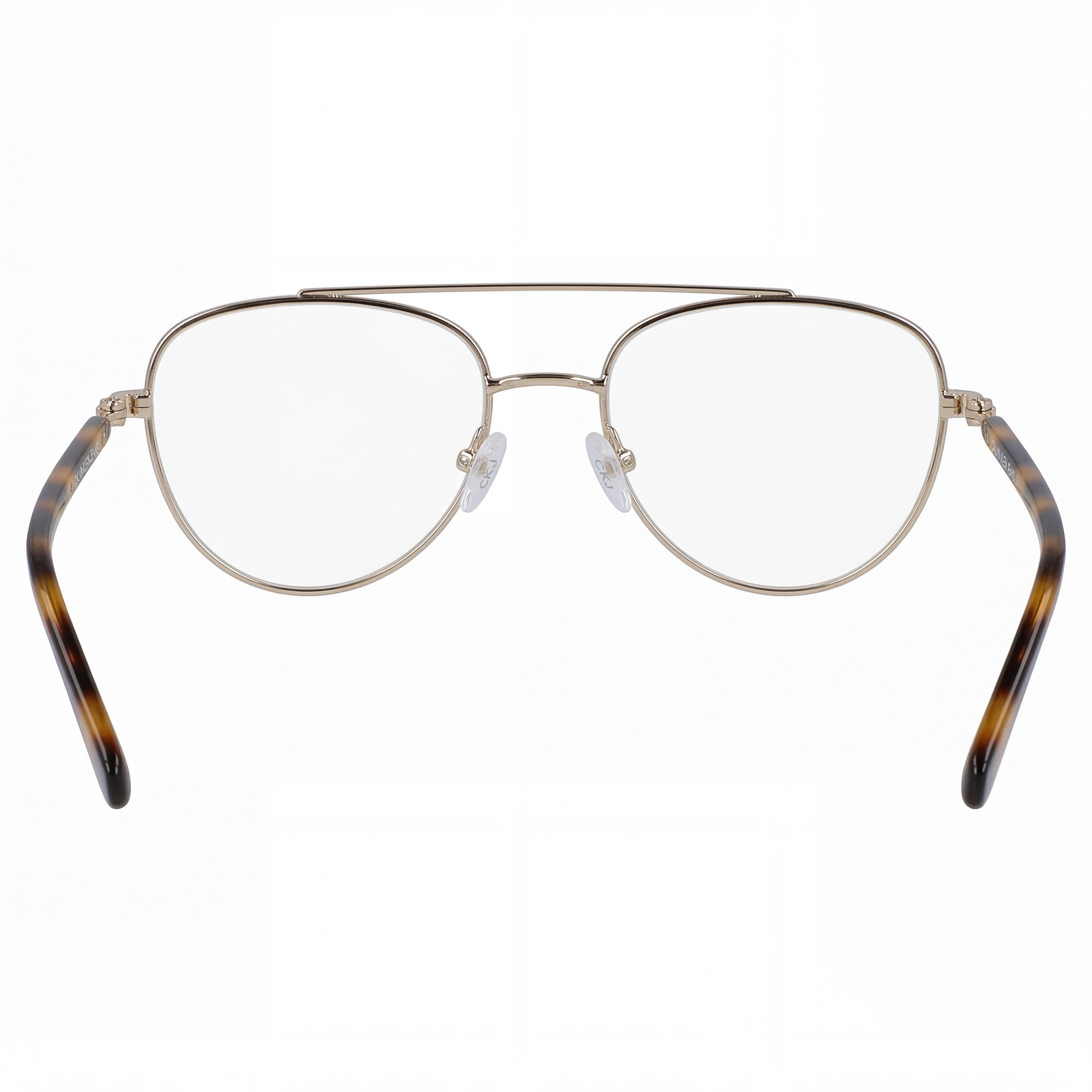 Calvin Klein Jeans Comtemporary Model Women's Gold Alloy Steel Frame Eyewear with 53mm Lens Width, Photo 3