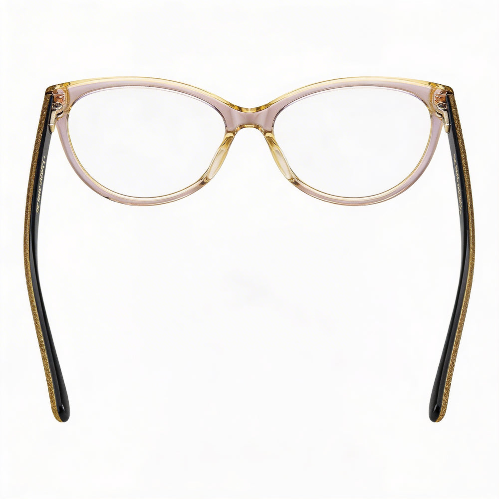 Marc Jacobs Marc 463 Women's Brown Acetate Cat-Eye Prescription Ready Eyeglasses with Clear Demo Lenses 53mm