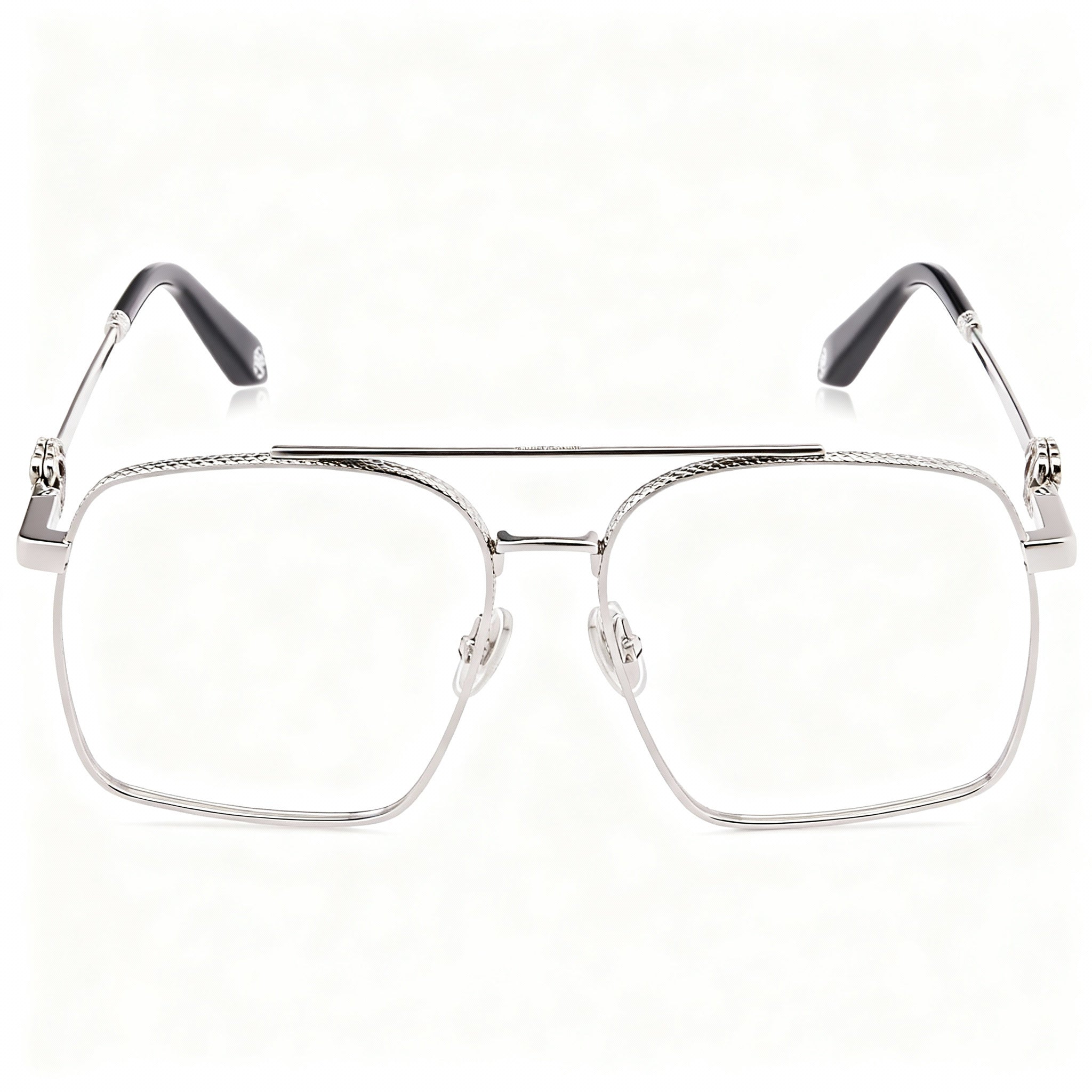 Gafas de sol unisex modernas Just Cavalli de metal en oro rosa y negro, no polarizadas, 58 mm, Photo 4