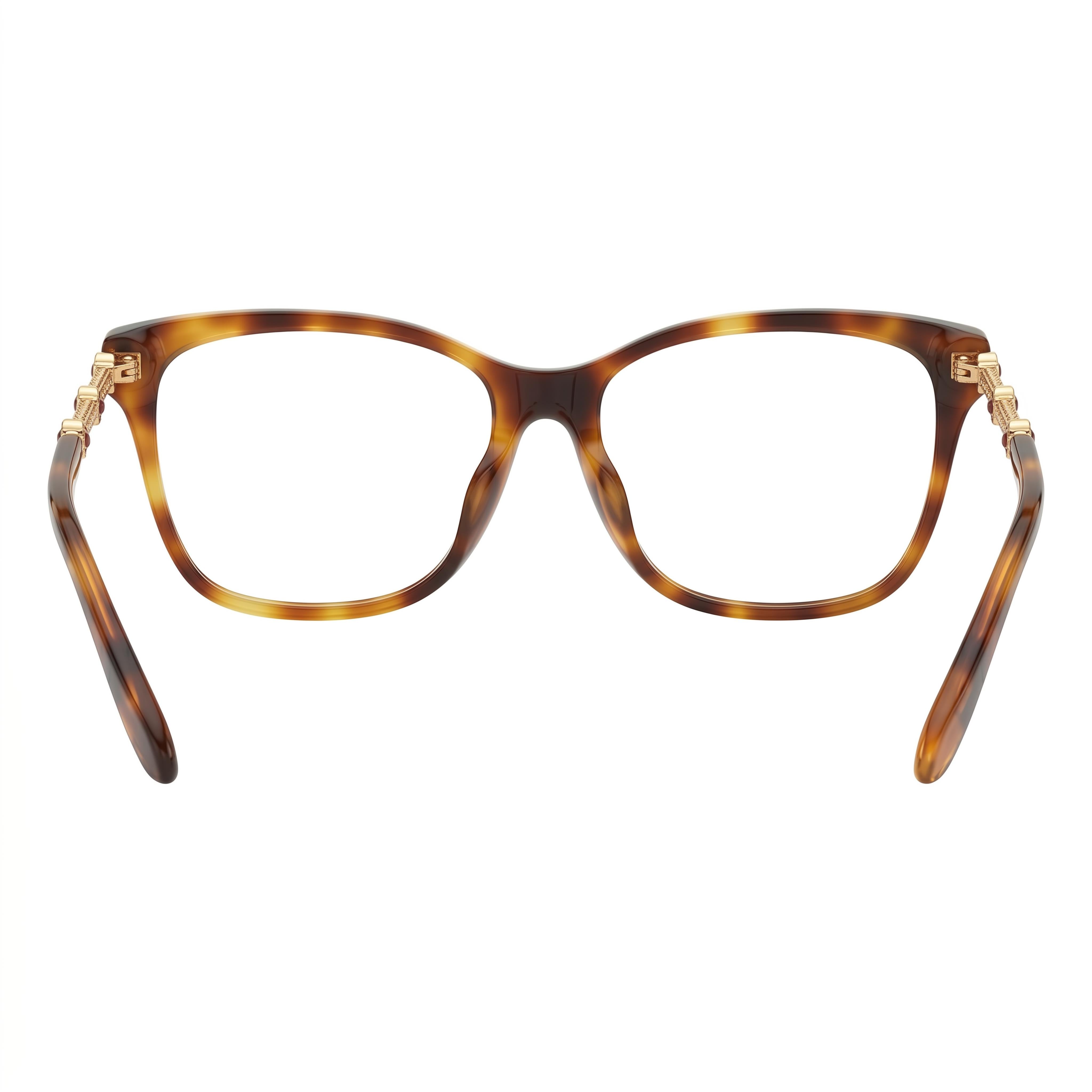 Chopard Gafas Clásicas Combinadas de Acetato y Metal para Mujer Habana Brillante Ocre 54-15-140, Photo 3