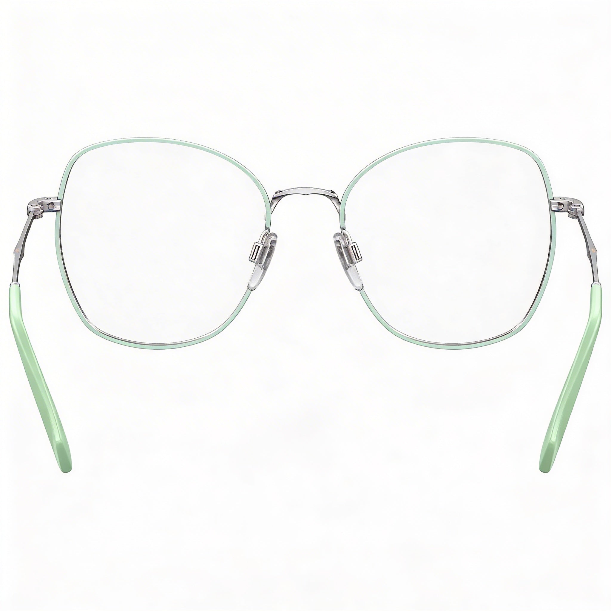 Levi's NOT Women's Prescription Eyeglasses featuring Green Metal Frames and a 52mm Lens Size, Photo 4