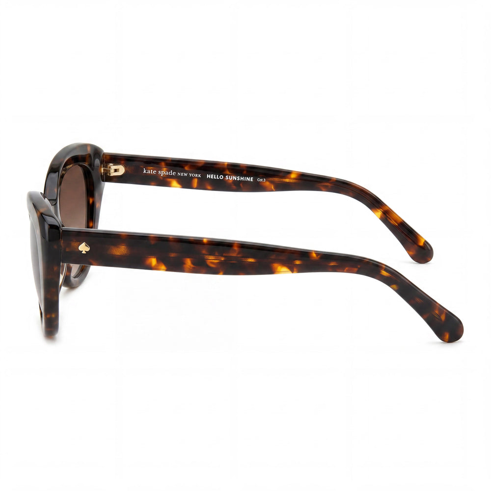 kate spade new york Marlah/S Gafas de sol no polarizadas con lentes de color café y montura de acetato ecológico tipo habana para mujer, 53 mm