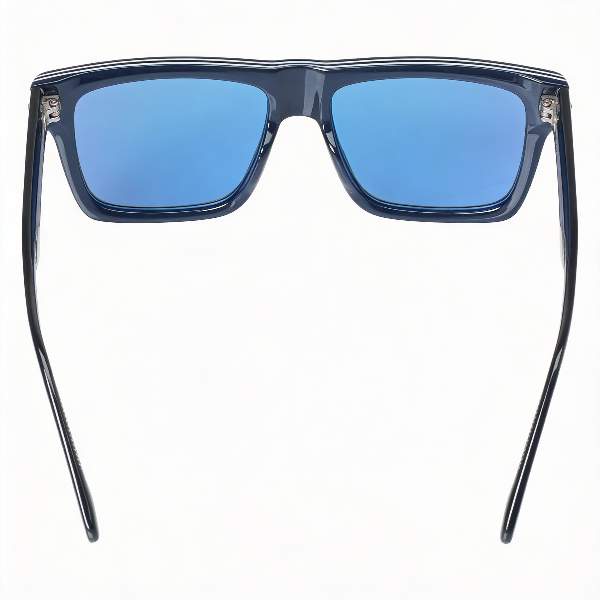 Carrera Modern Unisex Blue Striped Acetate Frame Polarized UV Protection Sunglasses 54mm Lens Width, Photo 4