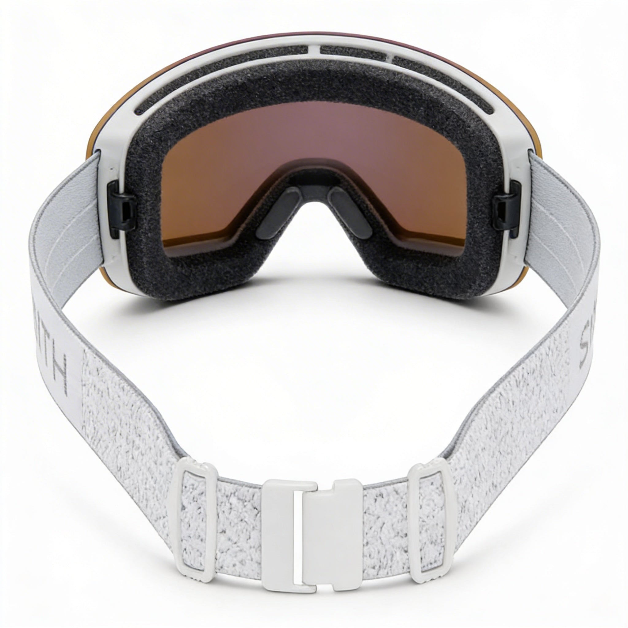 Gafas de nieve SMITH unisex, de punto grueso blanco, antivaho, con lente de espejo ChromaPop Everyday Rose Gold, Photo 2