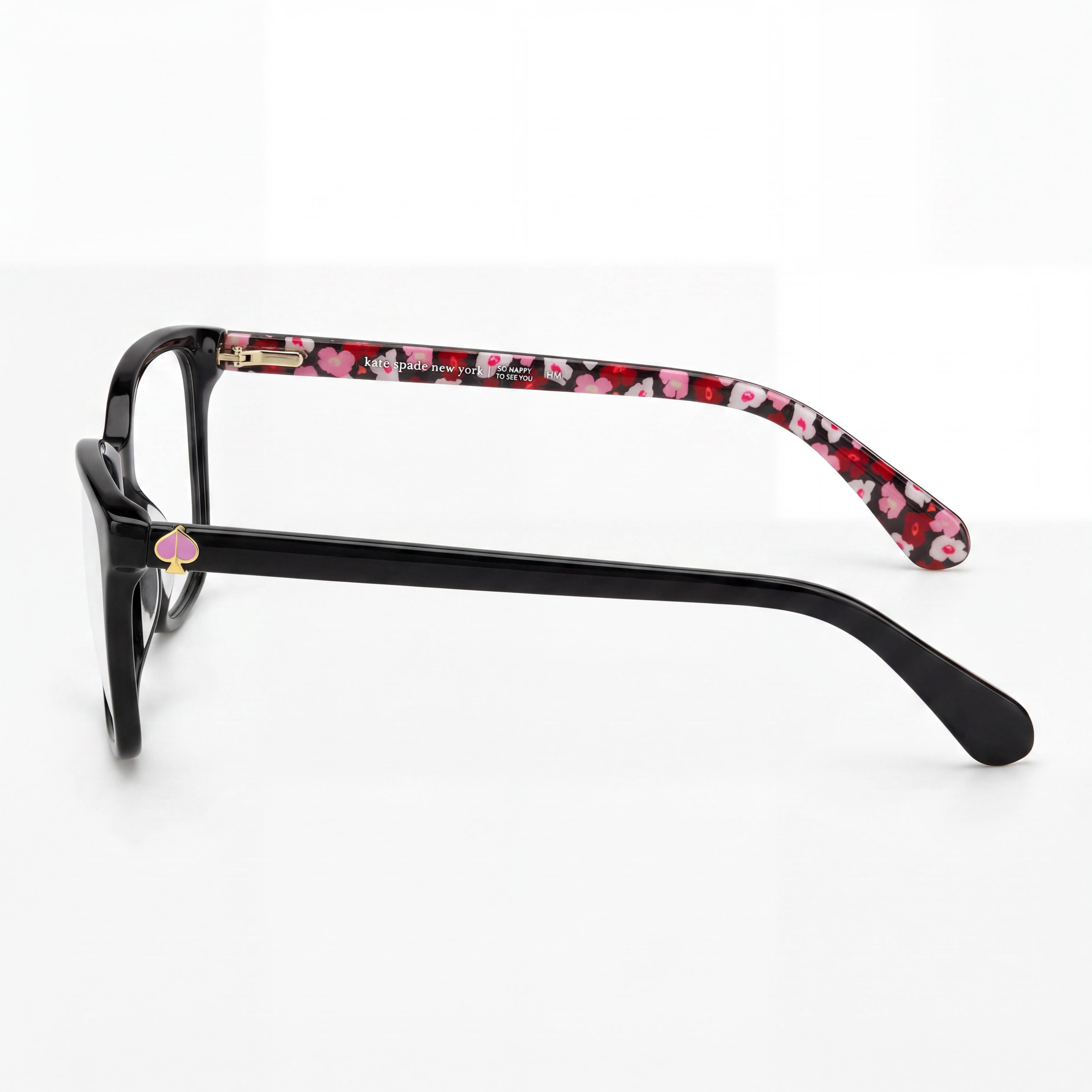 kate spade new york Cailye Gafas para mujer, negras, de plástico, de montura completa, rectangulares, sin graduar, de 53 mm, Photo 2