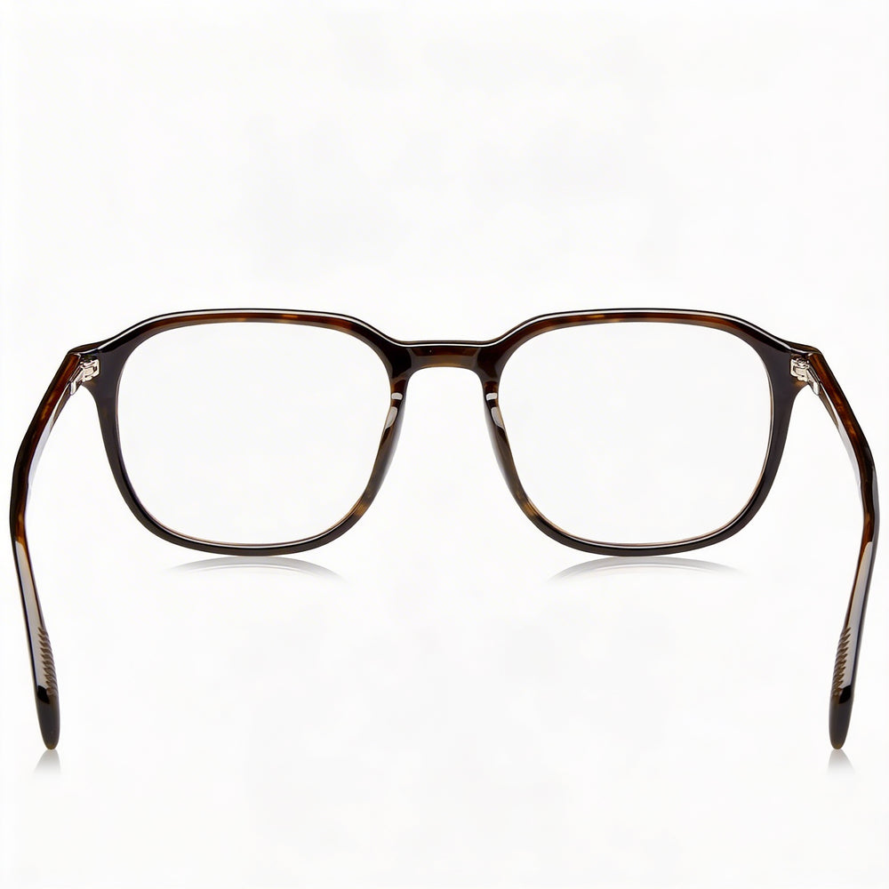 Gafas de sol David Beckham DB 1084 para hombre, con montura de plástico marrón y rayas negras, lentes transparentes de 51 mm