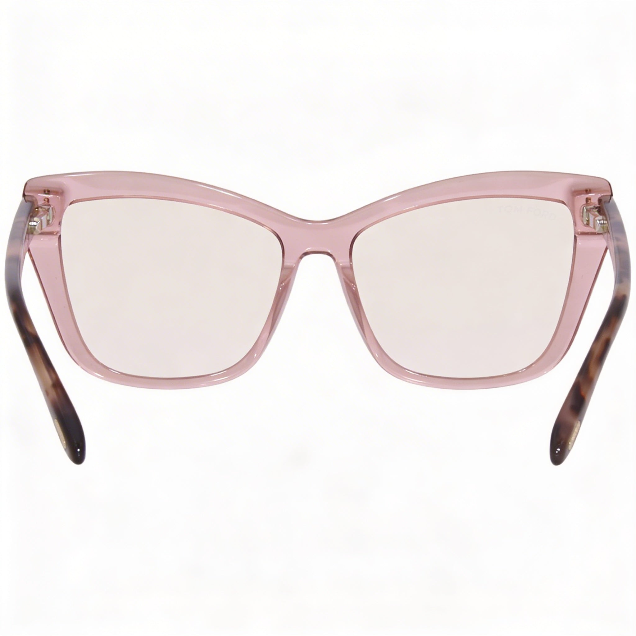 Tom Ford FT5826-B Women's Cat Eye Blue-Light Block Transparent Rose Plastic Eyeglasses 55mm, Photo 3