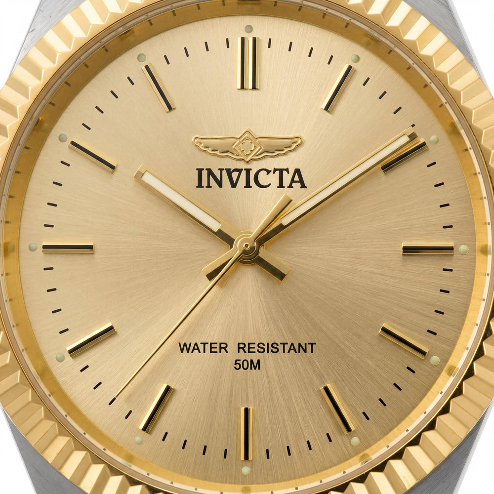 Reloj Invicta para hombre 29382 Specialty de cuarzo, dos tonos, dorado, acero inoxidable de 43 mm
