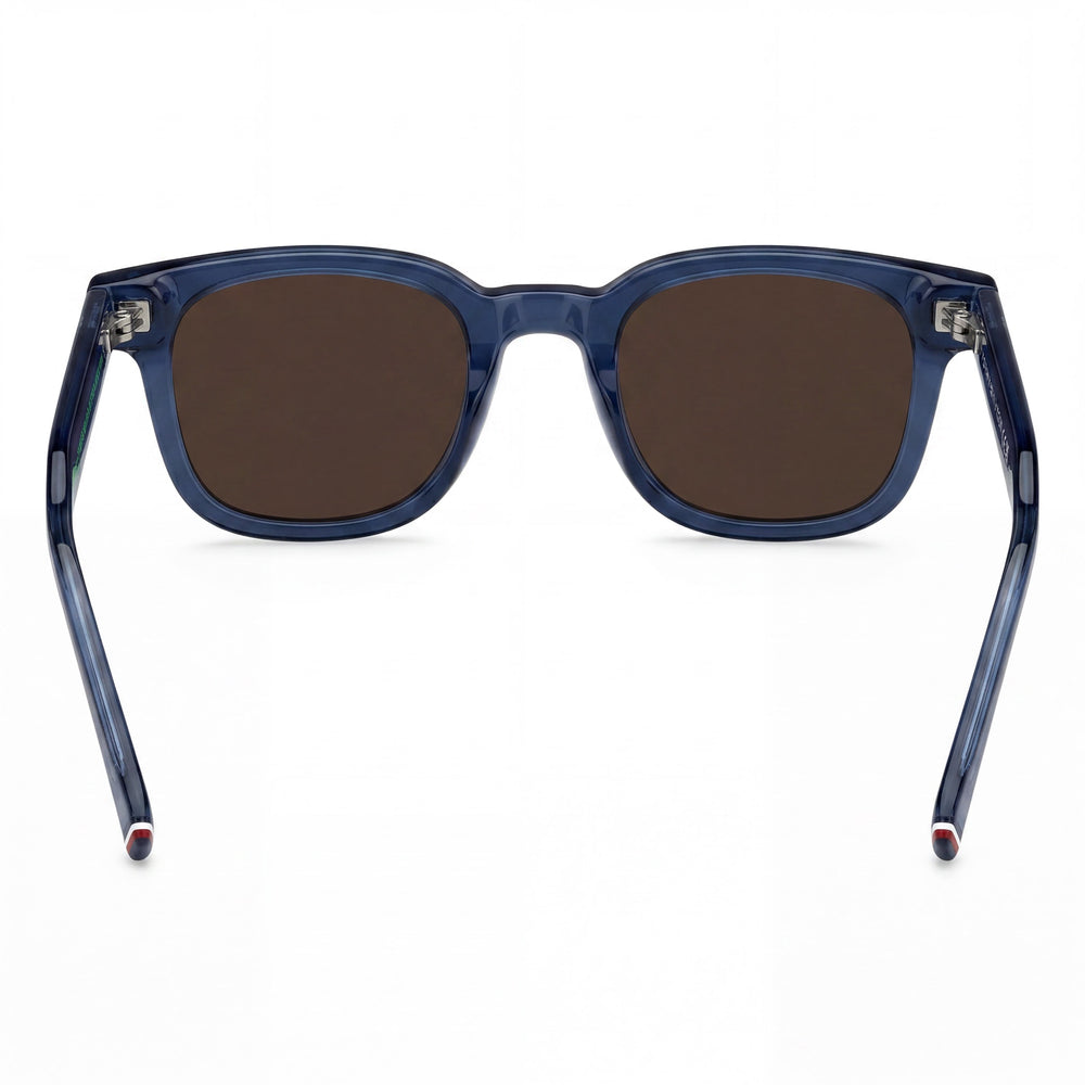 Tommy Hilfiger Casual Women’s Acetate Blue Brown Frame Brown Lens 100% UV Protection Non-Polarized Sunglasses 48mm