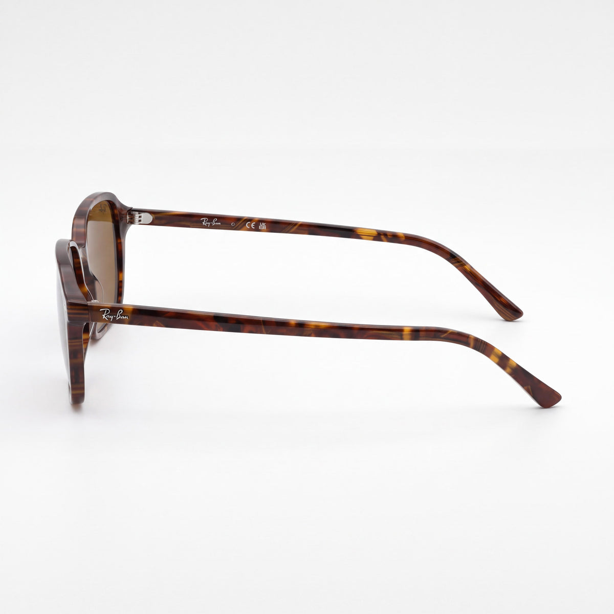 Gafas de sol Ray-Ban RB2231 Raimond unisex, montura transparente color marrón fantasía, lentes de cristal marrón, protección 100% UV, 58 mm, Photo 3