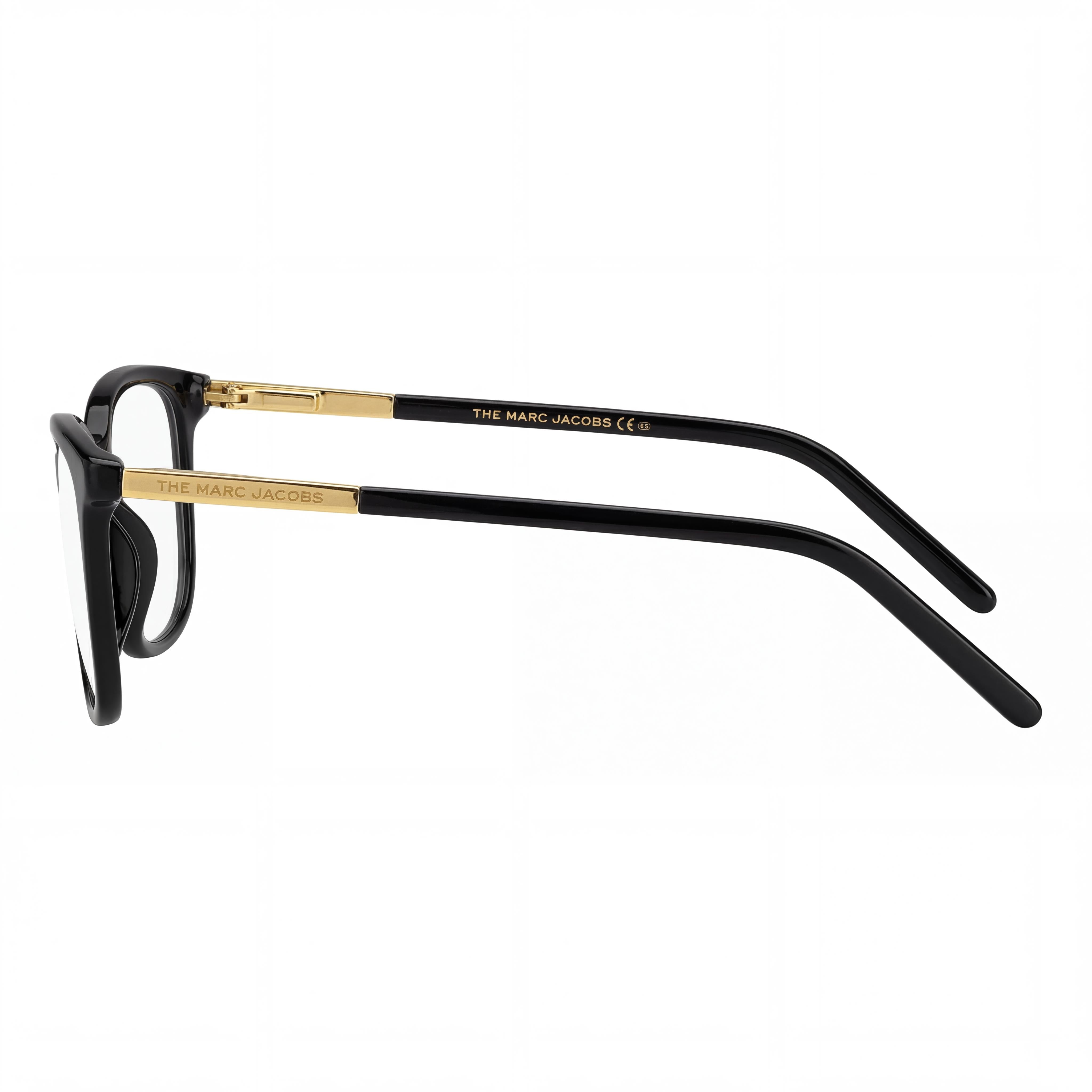 Marc Jacobs Marc 513 Women's Black Gold Plastic Optical Eyeglass Frames with Polycarbonate Lenses 53mm, Photo 3