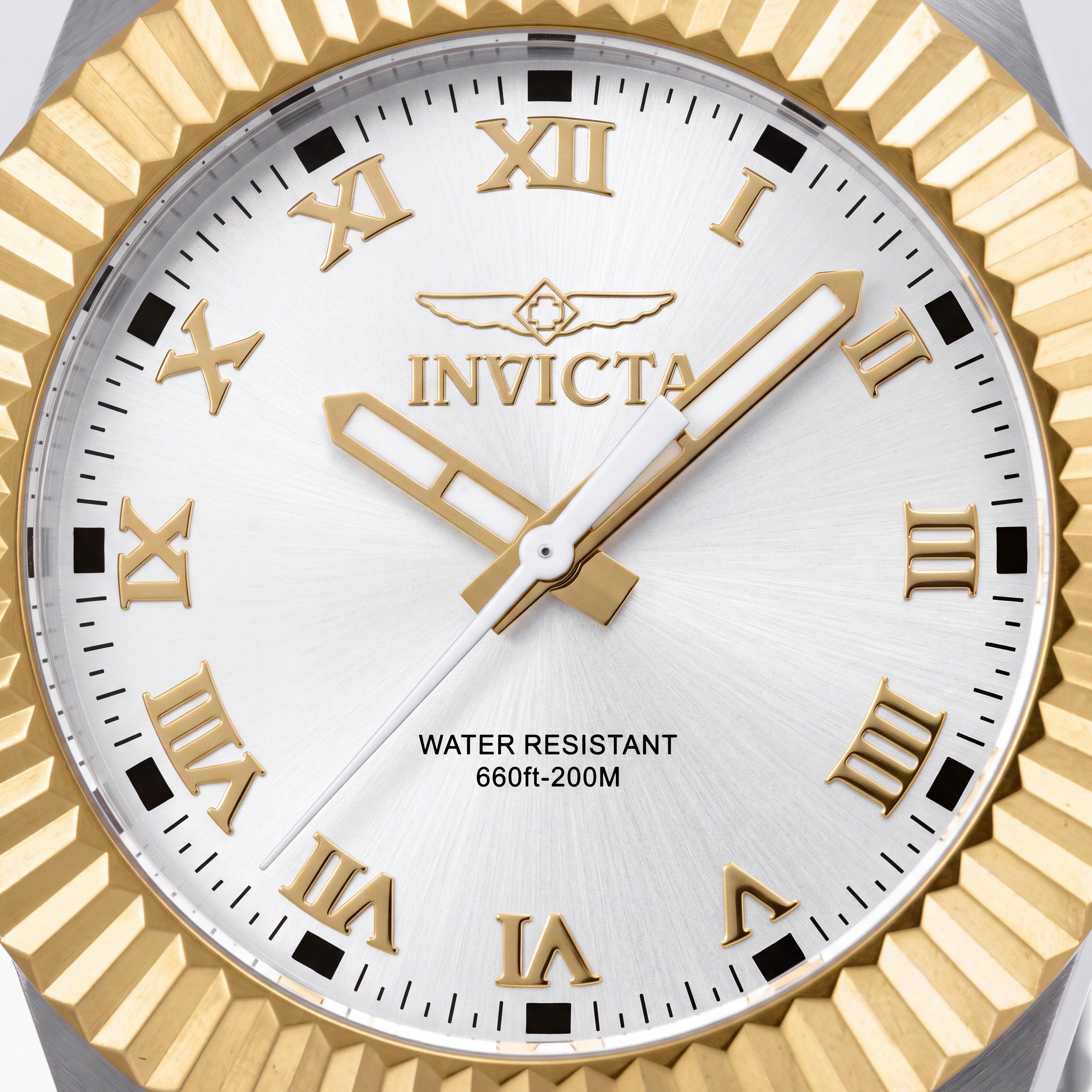 Invicta Pro Diver Legacy 16740 Reloj de buceo de cuarzo de acero inoxidable de dos tonos de 44 mm para hombre, esfera blanca, Photo 2
