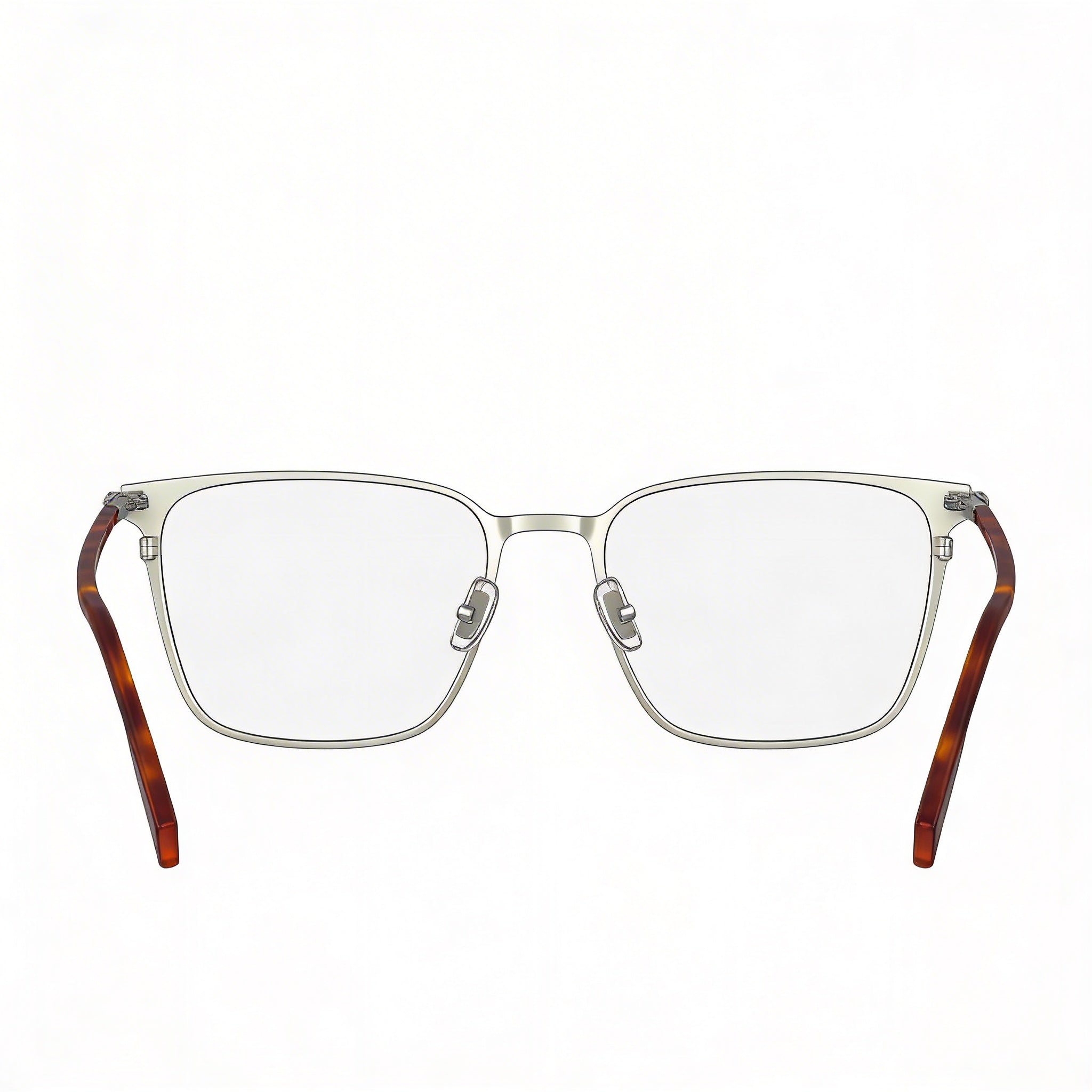 Lacoste Casual Men’s Eyeglasses with Silver Acetate Frame and Transparent Polycarbonate Lenses 53-18-145, Photo 4