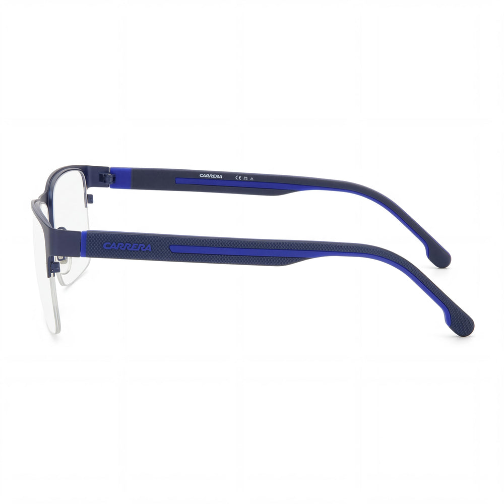 Gafas de sol unisex Carrera 8893 de acero inoxidable en azul mate no polarizadas de 58 mm