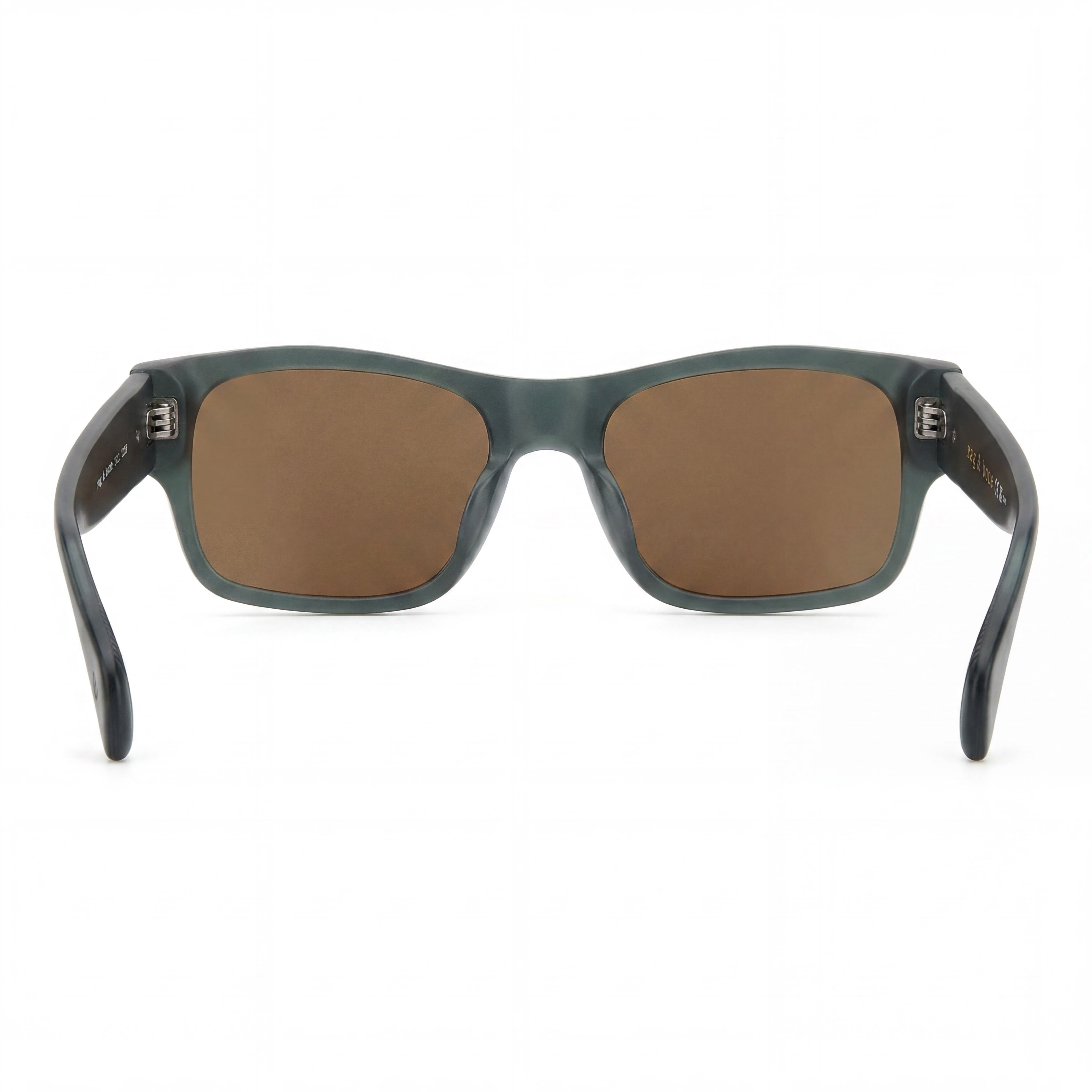 Gafas de sol casuales para hombre rag & bone, montura de acetato verde con lentes marrones, lentes de 55mm puente de 17mm patillas de 145mm, Photo 4