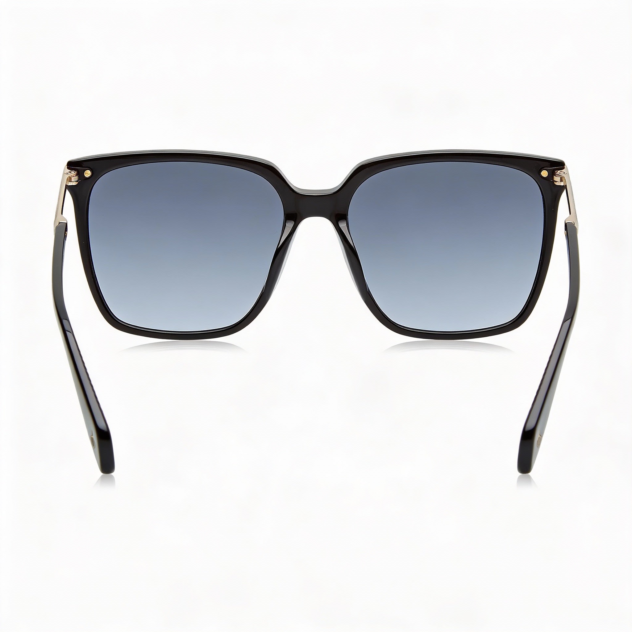 Gafas de sol cuadradas no polarizadas de acetato negro para mujer de Rag & Bone Modern Rnb1066/s, 55 mm, Photo 3