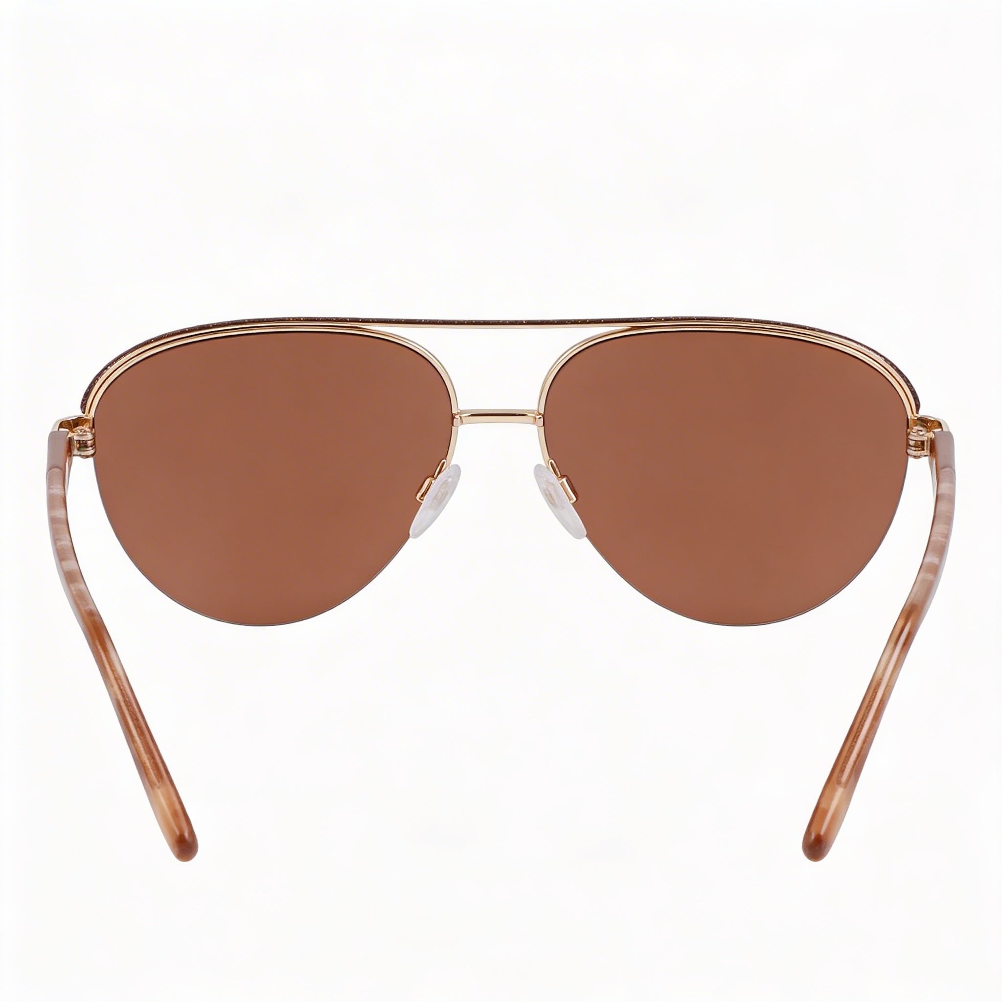 bebe Bb7252 Women's Gold Acetate Frame with Polycarbonate UV Protected Non-Polarized Lenses Eyewear 57-15-140mm, Photo 4