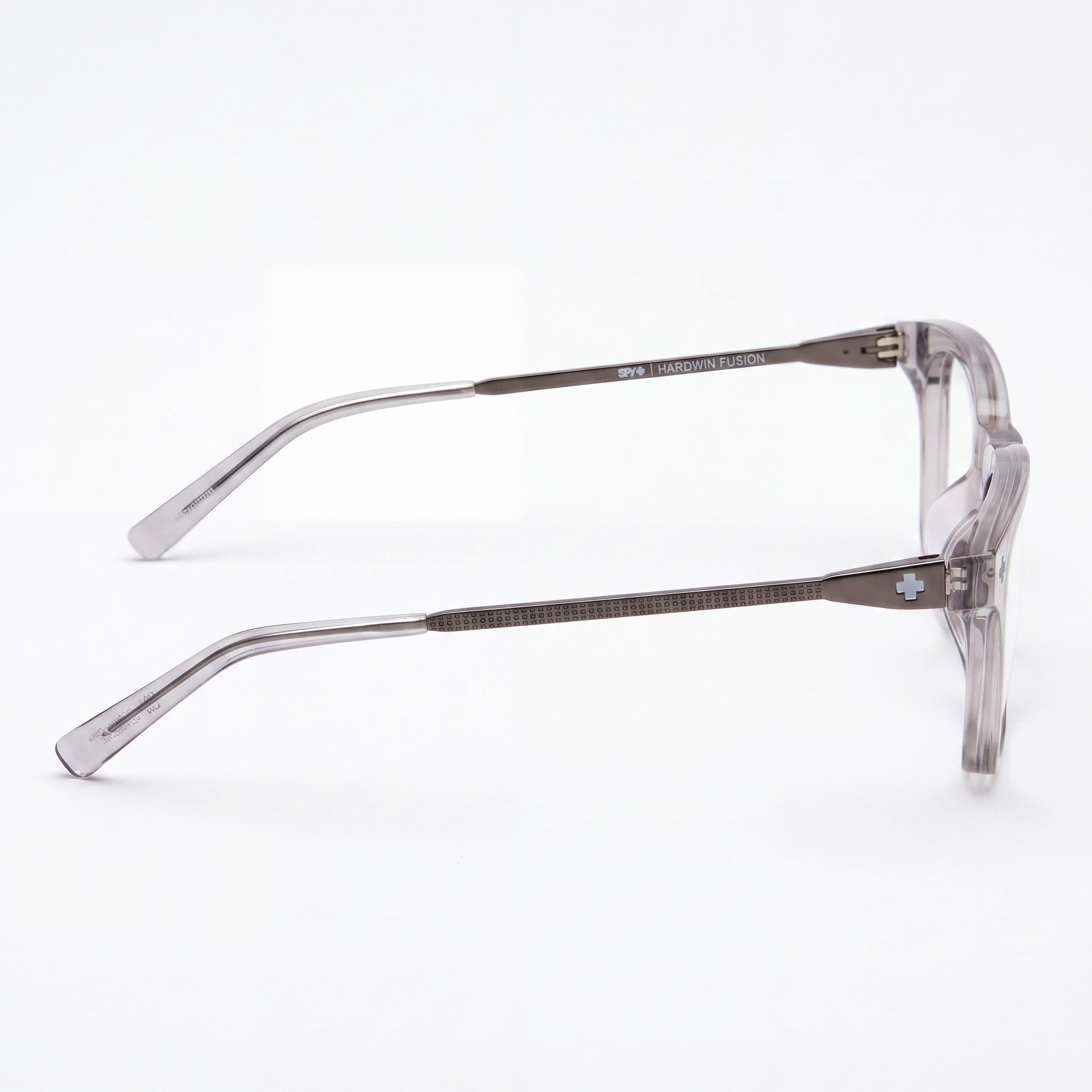 Spy Casual Eyeglasses for Women with Plastic Frame, Crystal Smoke Matte Dark Gunmetal, 52mm, Photo 2