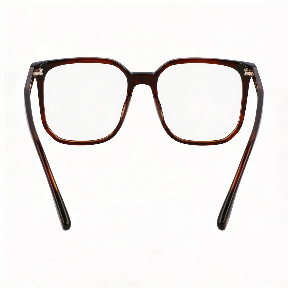 Montura óptica cuerno marrón Victoria Beckham Vb2673 para mujer - Lista para graduar, lentes de demostración transparentes 54-17-140 mm