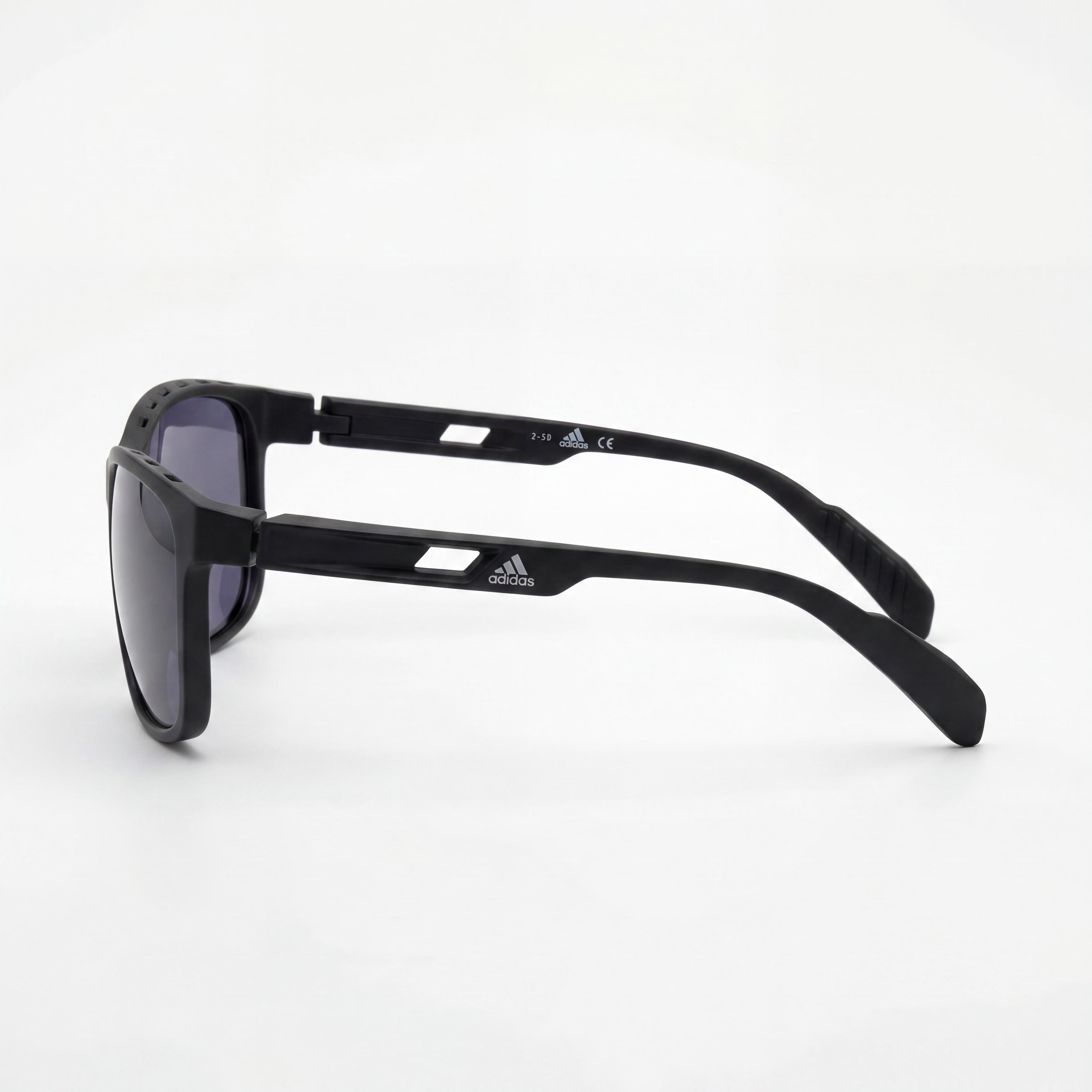 adidas Contemporary Men's Matte Black Plastic Frame Smoke Polycarbonate UV Protection Sunglasses 62mm, Photo 3