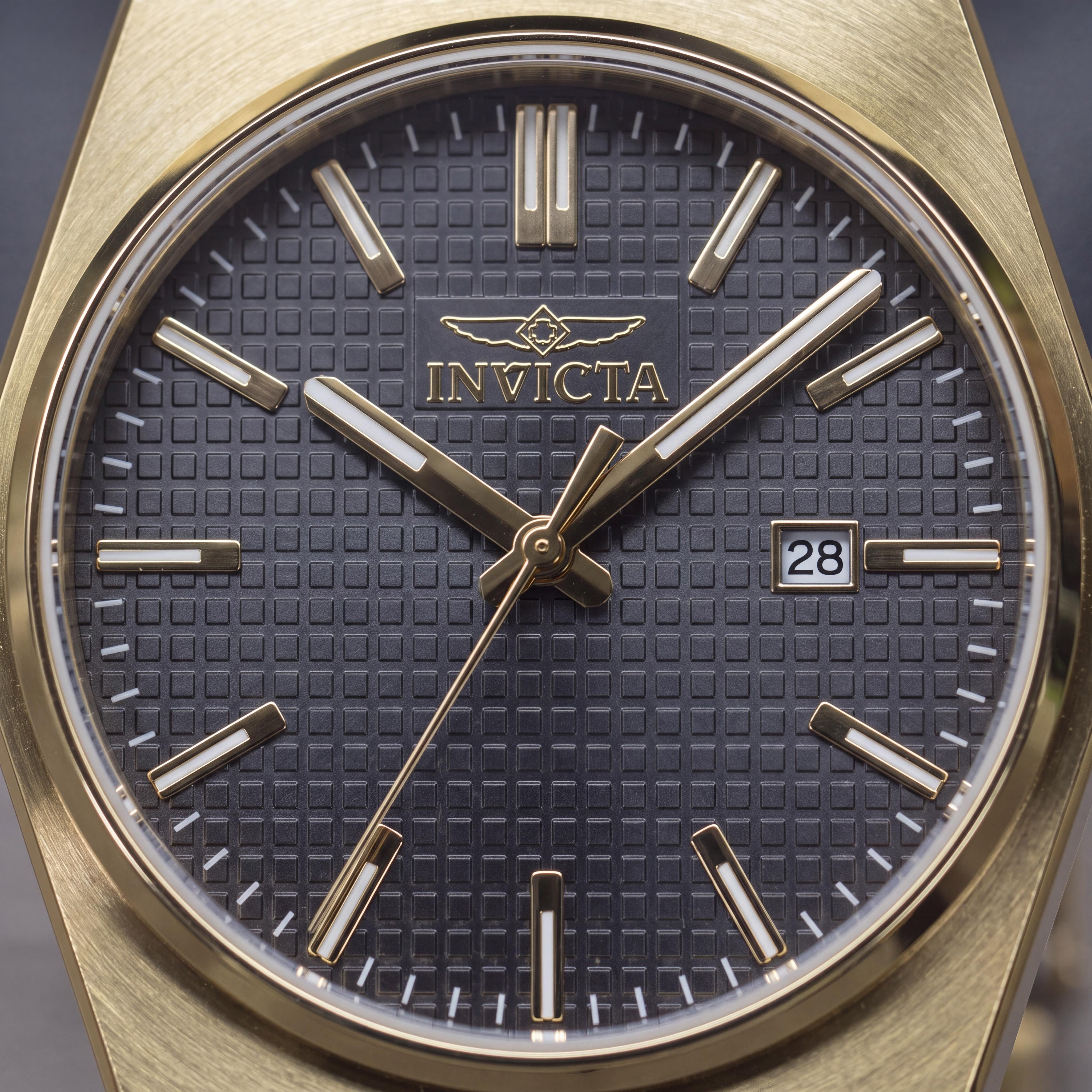 Invicta Speedway 48397 Unisex Gold-Tone Stainless Steel Quartz Grey Dial 5 Bar Water Resistant Bracelet Watch 40mm, Photo 2