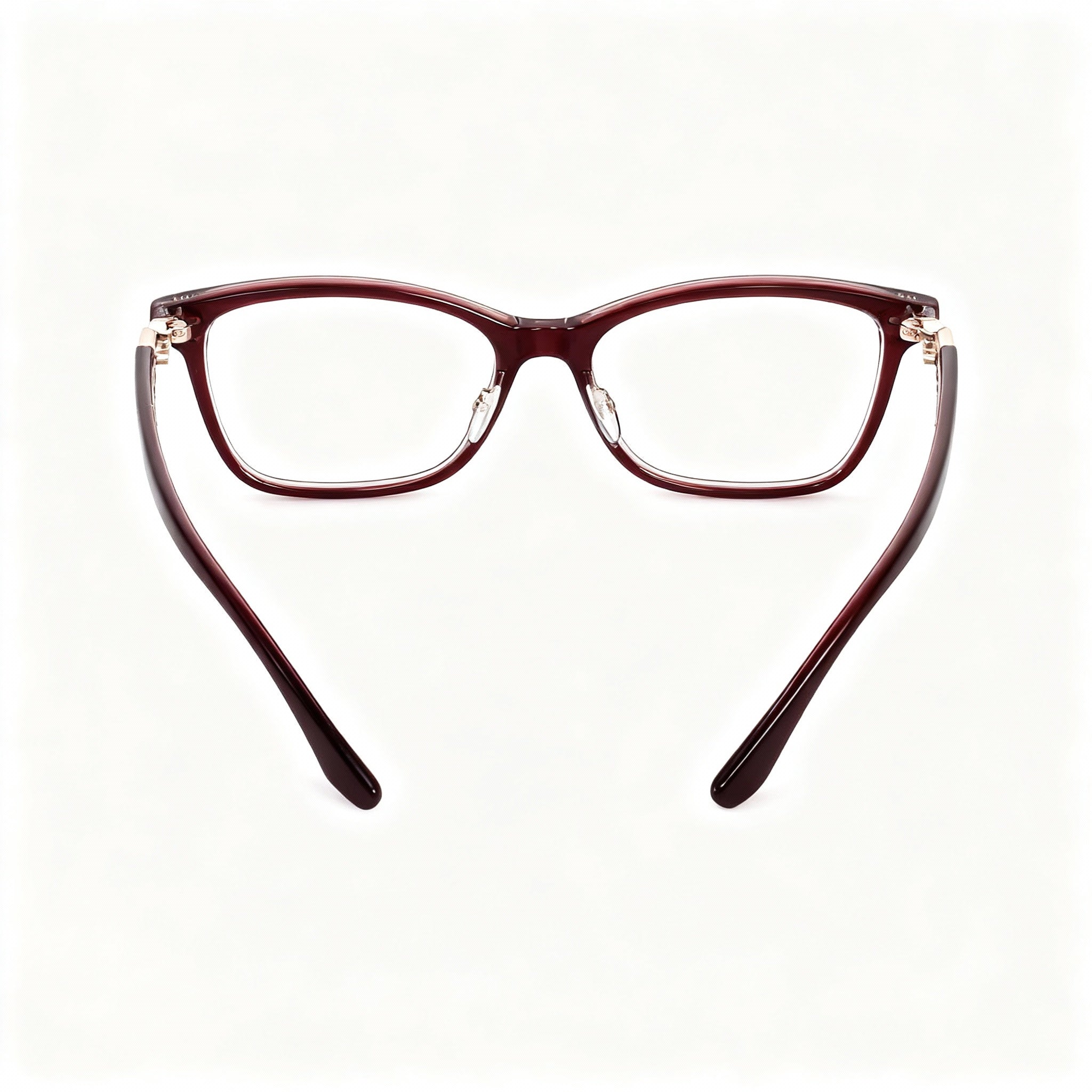 JIMMY CHOO VISTA JC377 Women's Casual Full Rim Acetate Optical Eyeglasses in Burgundy Pearl, Size 53-15-145, Photo 4