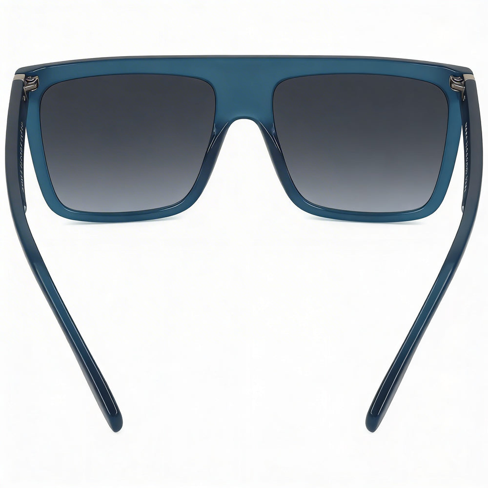 Marc Jacobs Classic MARC 639/S Unisex Grey Plastic Browline Frame Blue Lens UV Protection Sunglasses 57mm