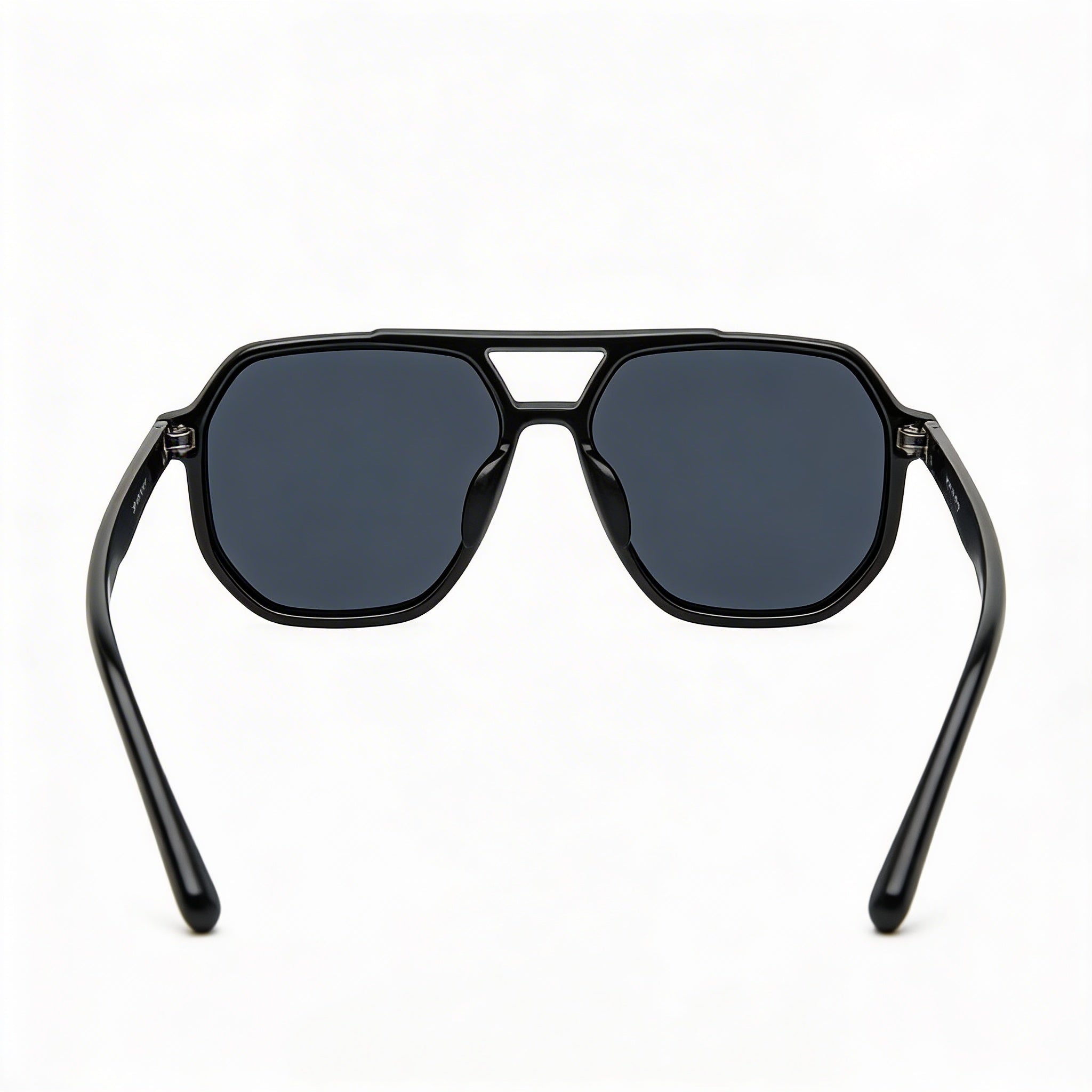 Gafas de sol polarizadas UV PRIVÉ REVAUX informales unisex con montura de propionato de celulosa inyectado negro y cristales grises 59mm, Photo 3