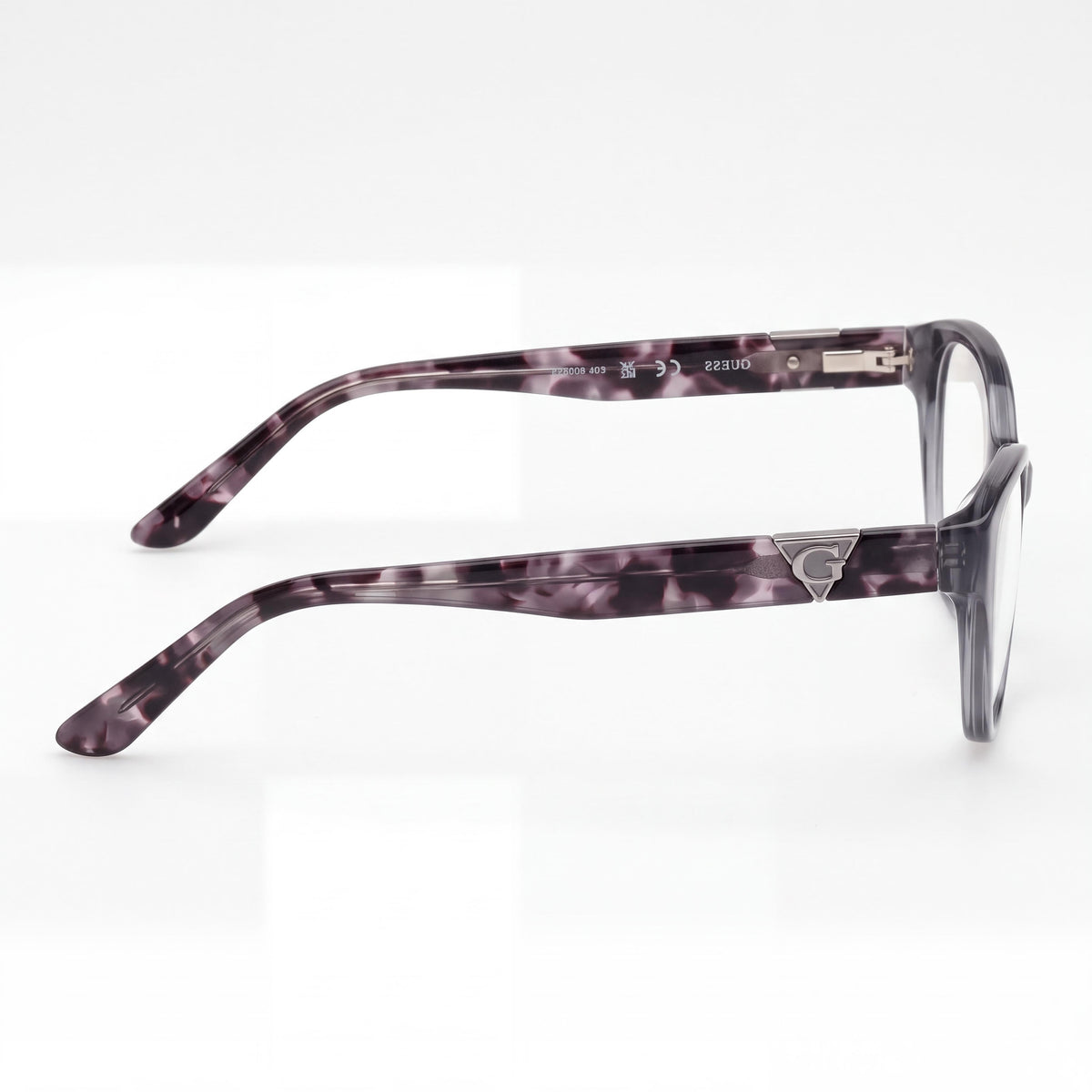Gafas GUESS de mujer Gu50162 con montura gris brillante y material de la montura azul, tamaño 53-16-135, Photo 2