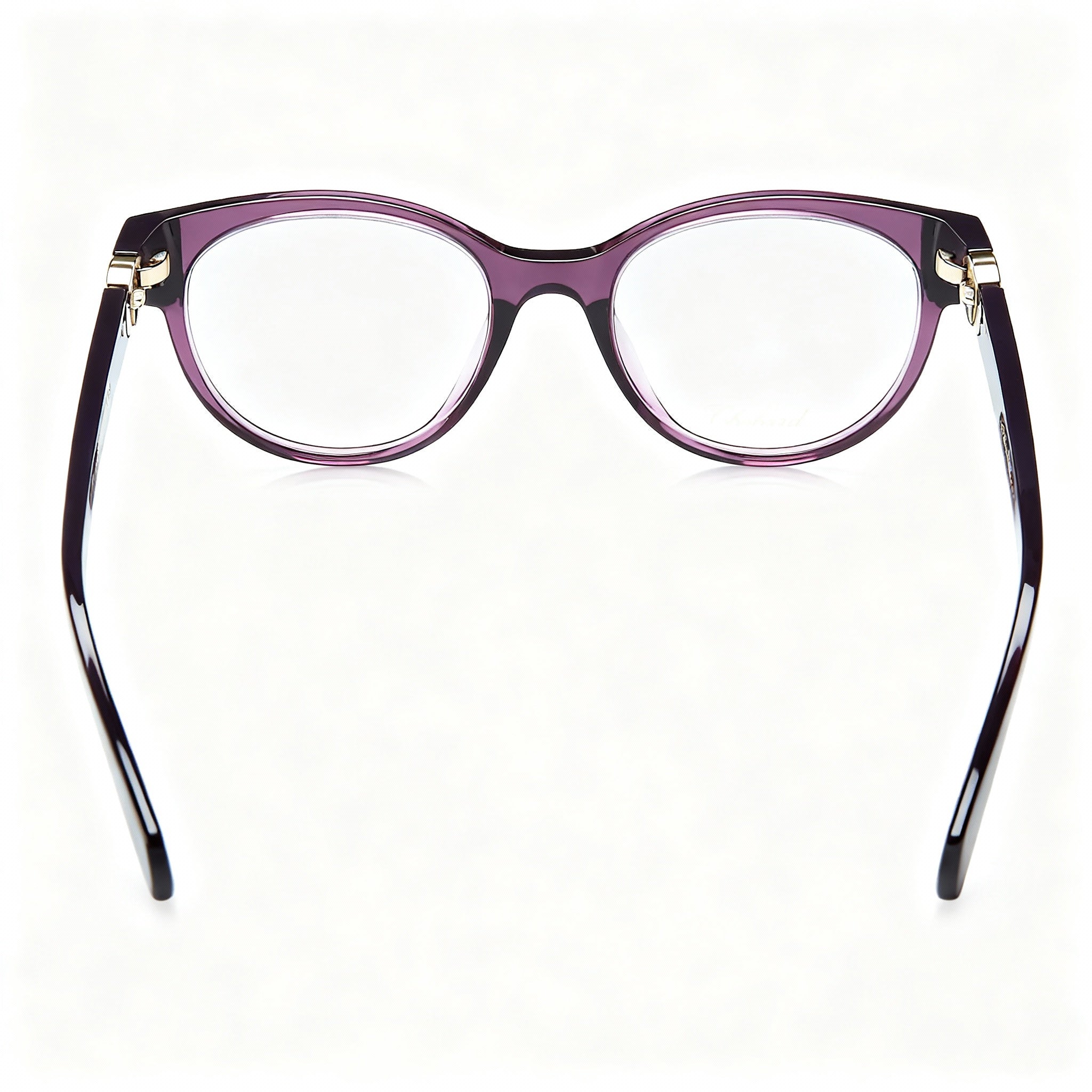 Chopard Modern Women's Transparent Violet Cellulose Acetate Eyeglasses (Lens 53mm, Bridge 19mm, Temple 145mm), Photo 3