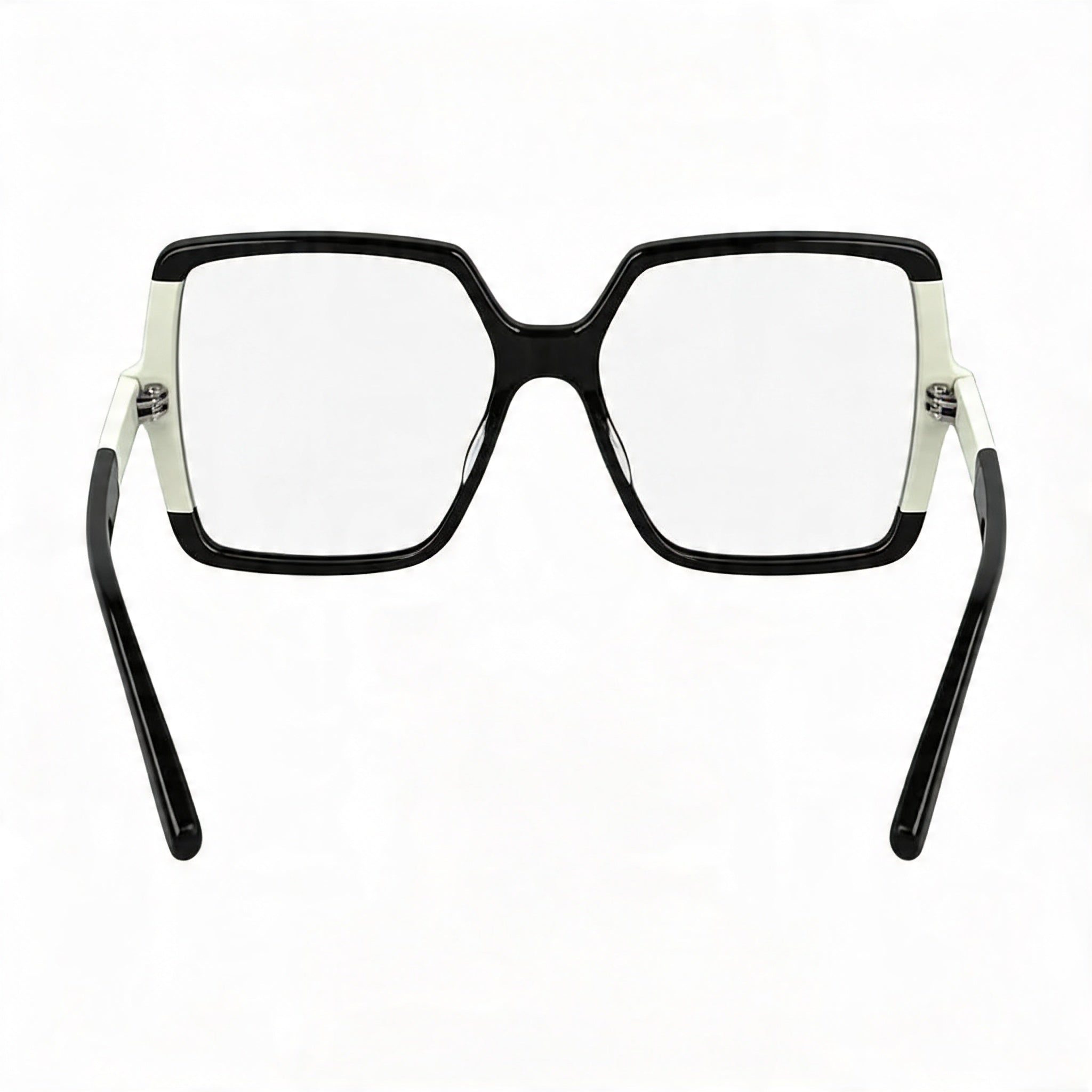 KARL LAGERFELD Kl6169 Unisex Acetate Black/White Transparent Polycarbonate Eyeglasses 54mm, Photo 4