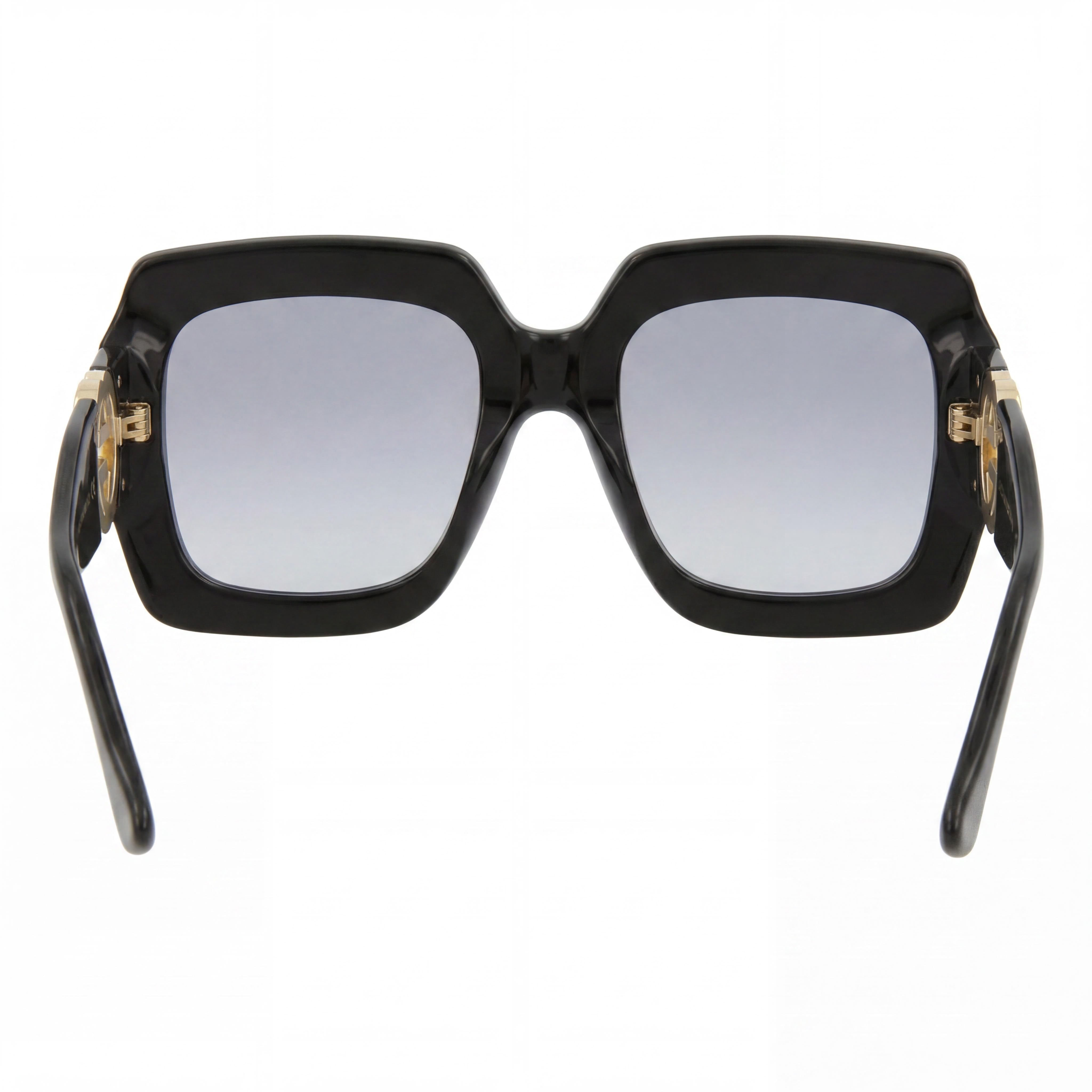 Gucci GG1022S Square/Rectangle Women's Black Injection Frame Gradient Grey Lenses UV Protection 54mm, Photo 4