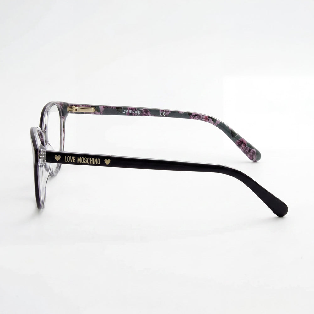 Montura de Gafas Moschino MOL525 para Mujer, Forma Cat Eye, Plástico Morado, Lente de 52mm, Puente de 17mm, Patilla de 145mm