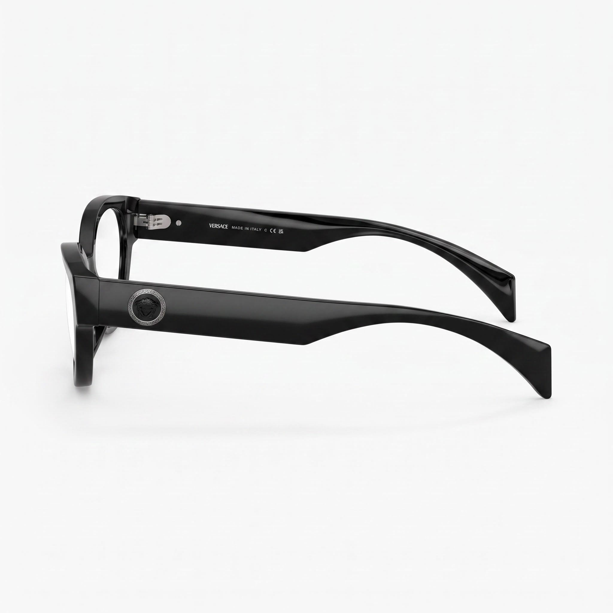 Versace Ve 3361u Women's Black Acetate Clear Eyeglasses 51mm, Photo 3