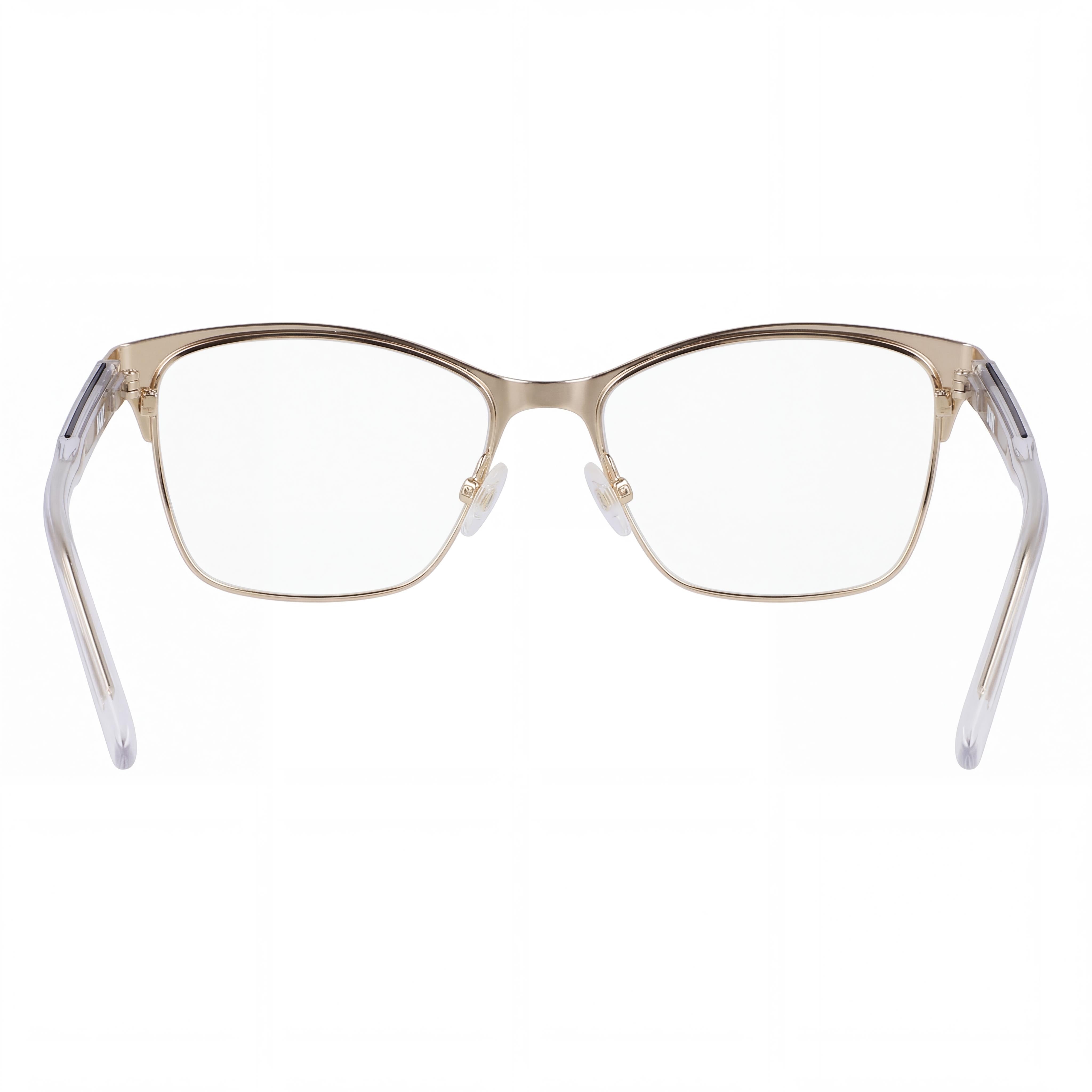 DKNY Dk3008 Women's Black Gold Acetate Frame Eyeglasses with Non-Polarized Polycarbonate Lenses 53mm, Photo 3