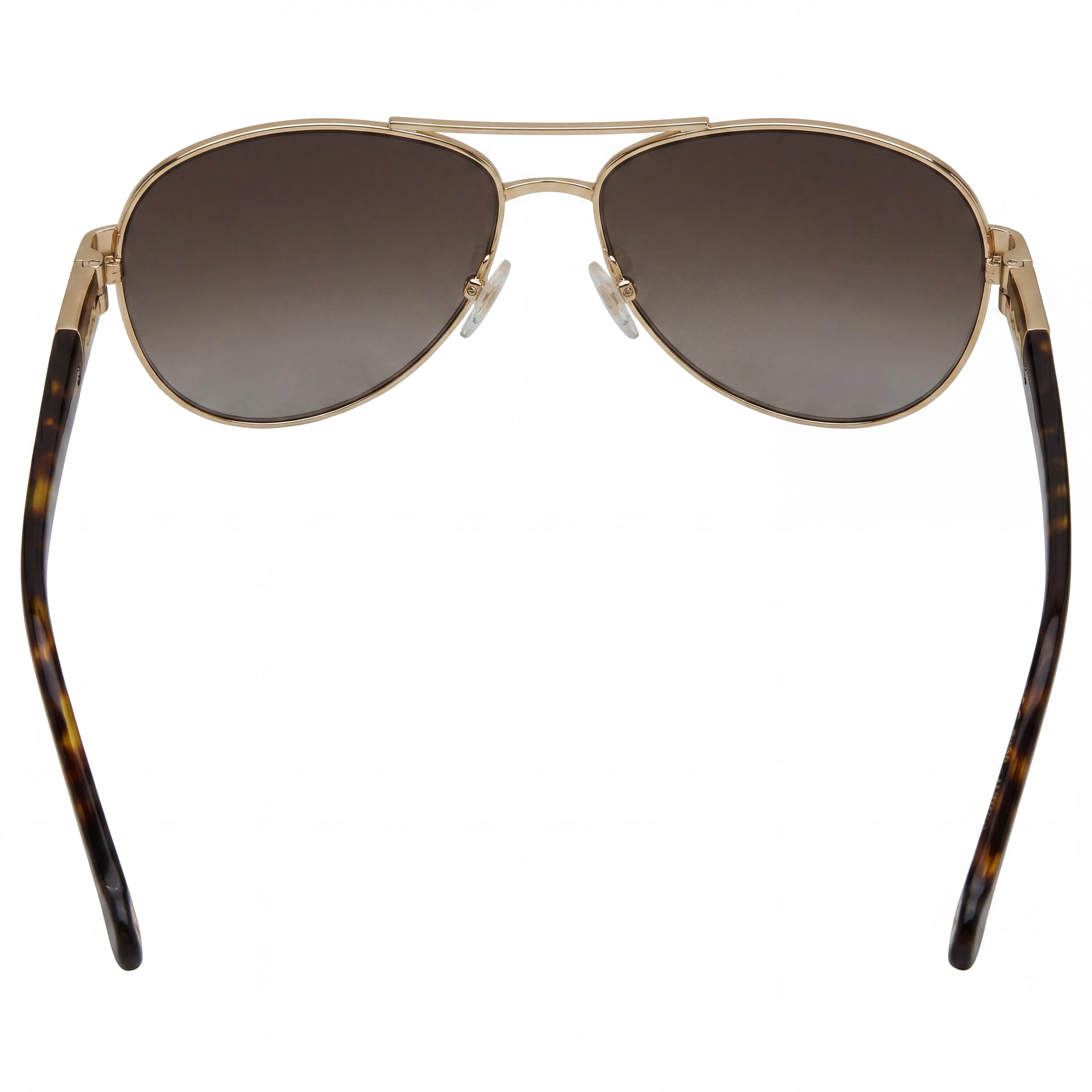 Carolina Herrera Classic Unisex Metal Rose Gold Frame Brown Shaded UV Protected Sunglasses 59mm, Photo 3