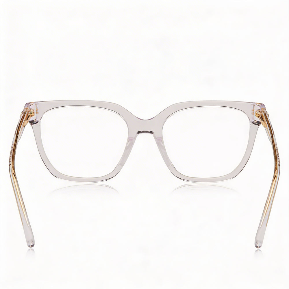 Marc Jacobs Modern Women's Eyewear, Crafted with a Crystal Acetate Frame and Crystal Polycarbonate Lenses, 52mm