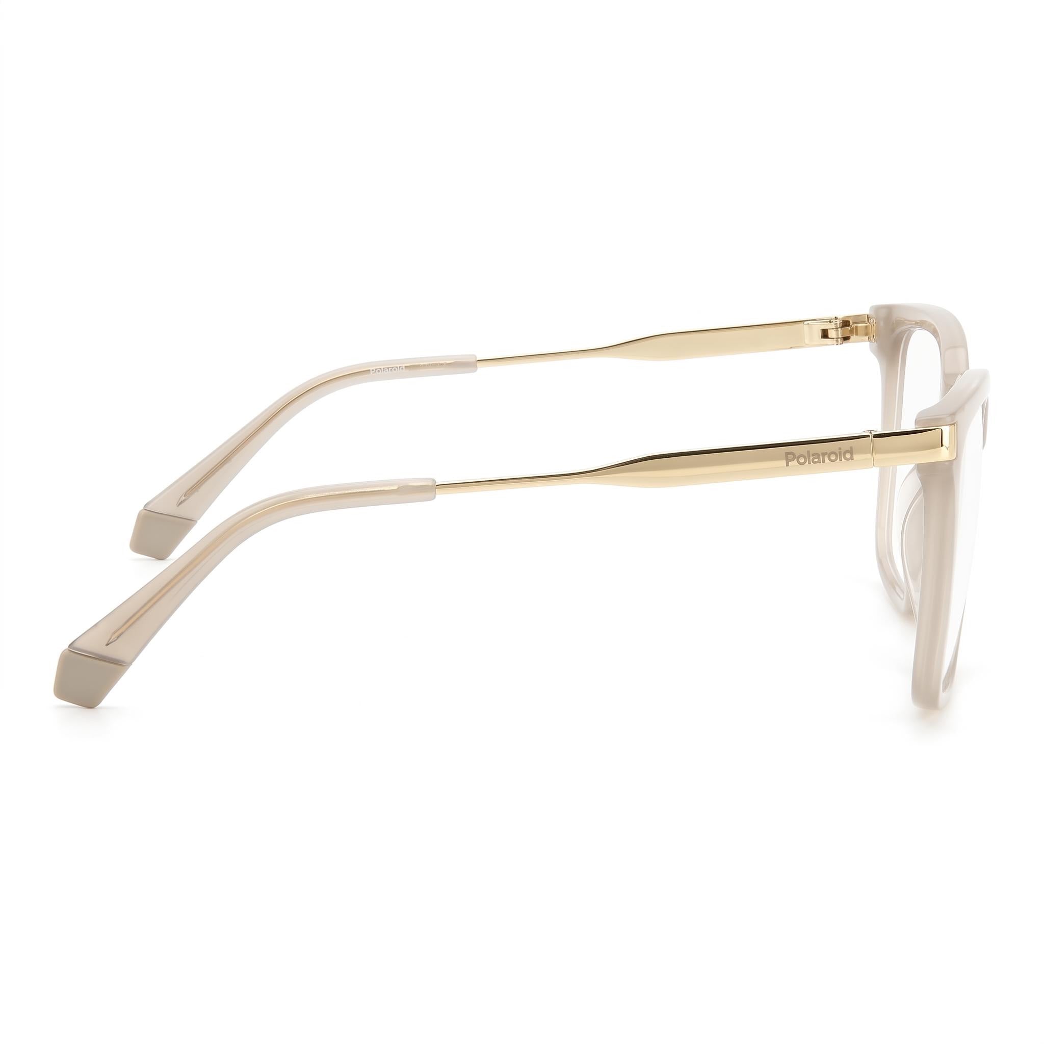 Gafas Polaroid PLD D528 de poliamida no ecológica para mujer con lente de demostración, beis, lente de 53 mm, Photo 3
