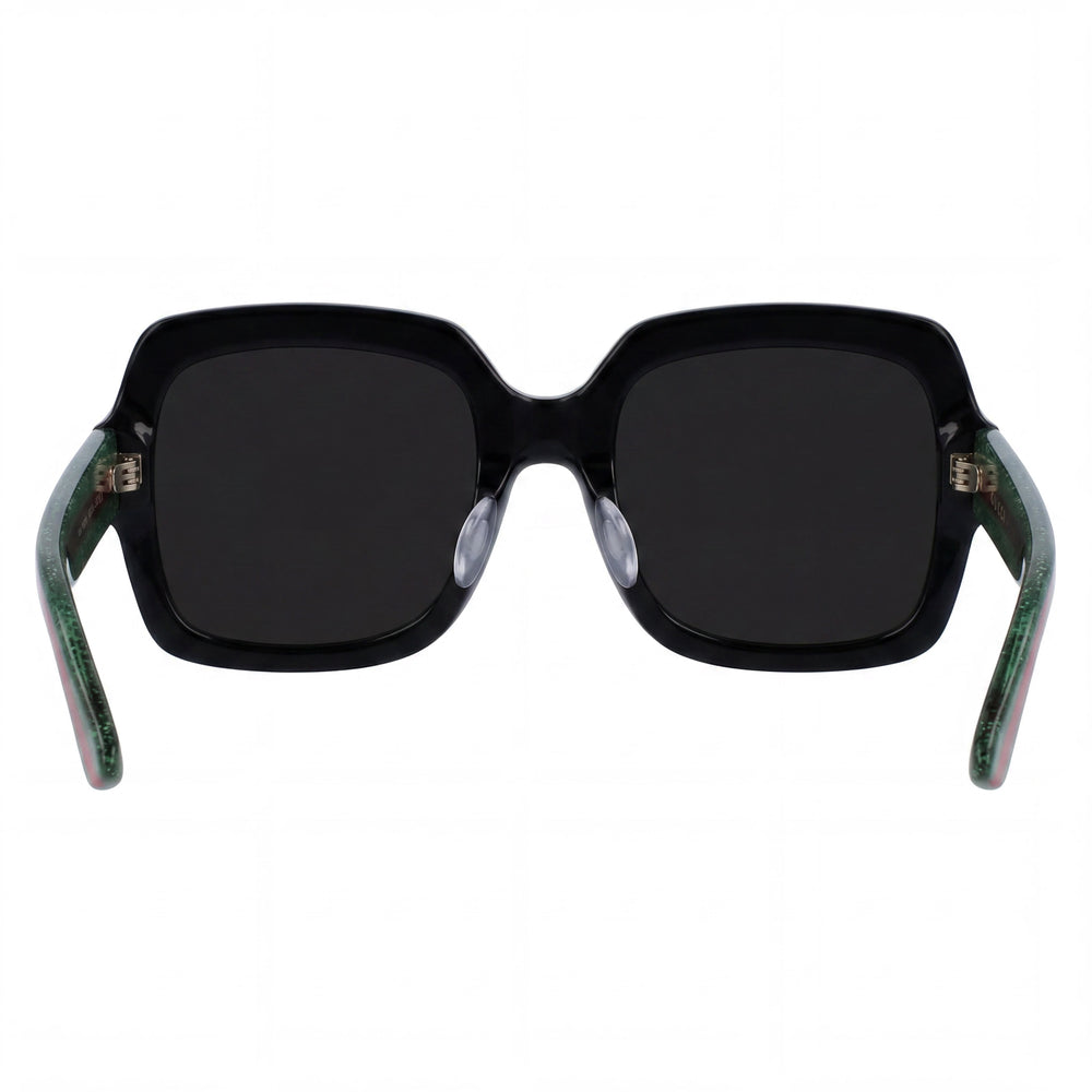 Gucci Gg0036sn Women's Black Green Brown Plastic Frame, Black Green Brown Gradient UV Protected Non-Polarized Lenses 54mm