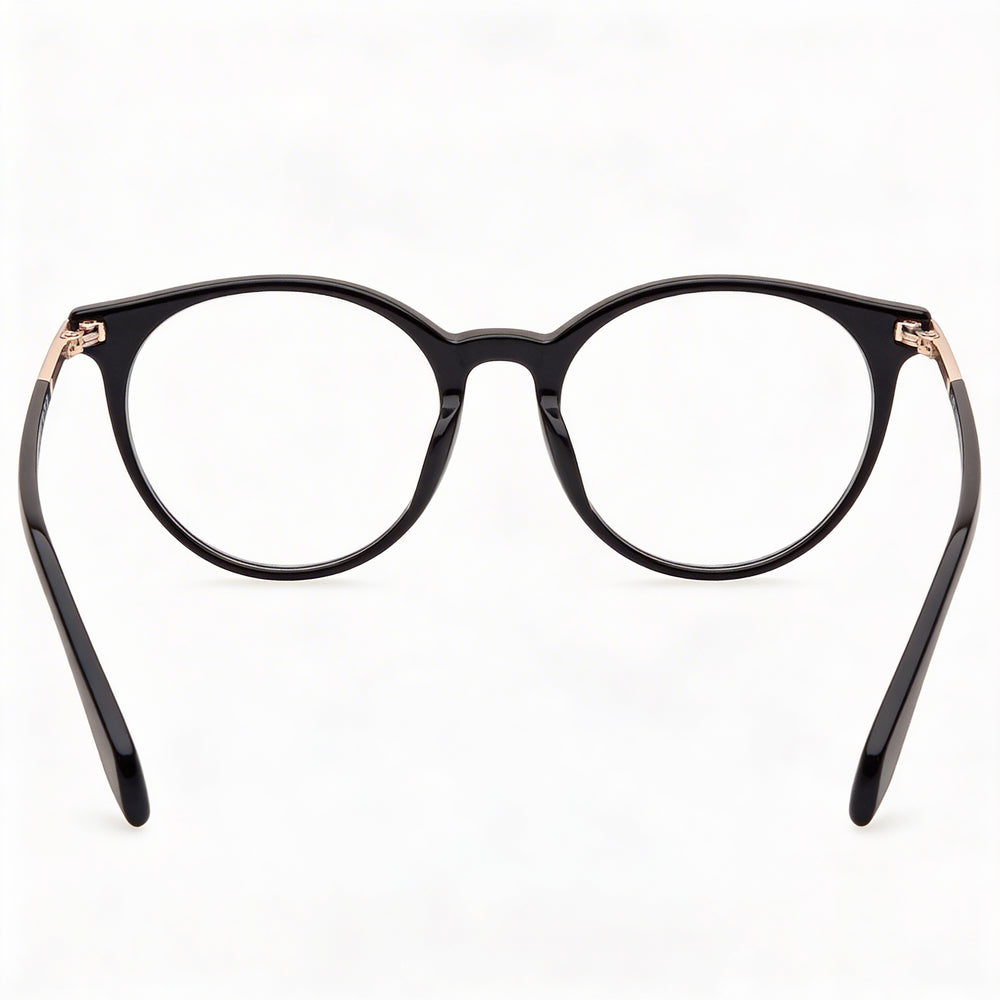 Gafas Adidas OR5073 para hombre, montura de plástico ligera, color negro brillante y negro mate, lentes transparentes, 51 mm