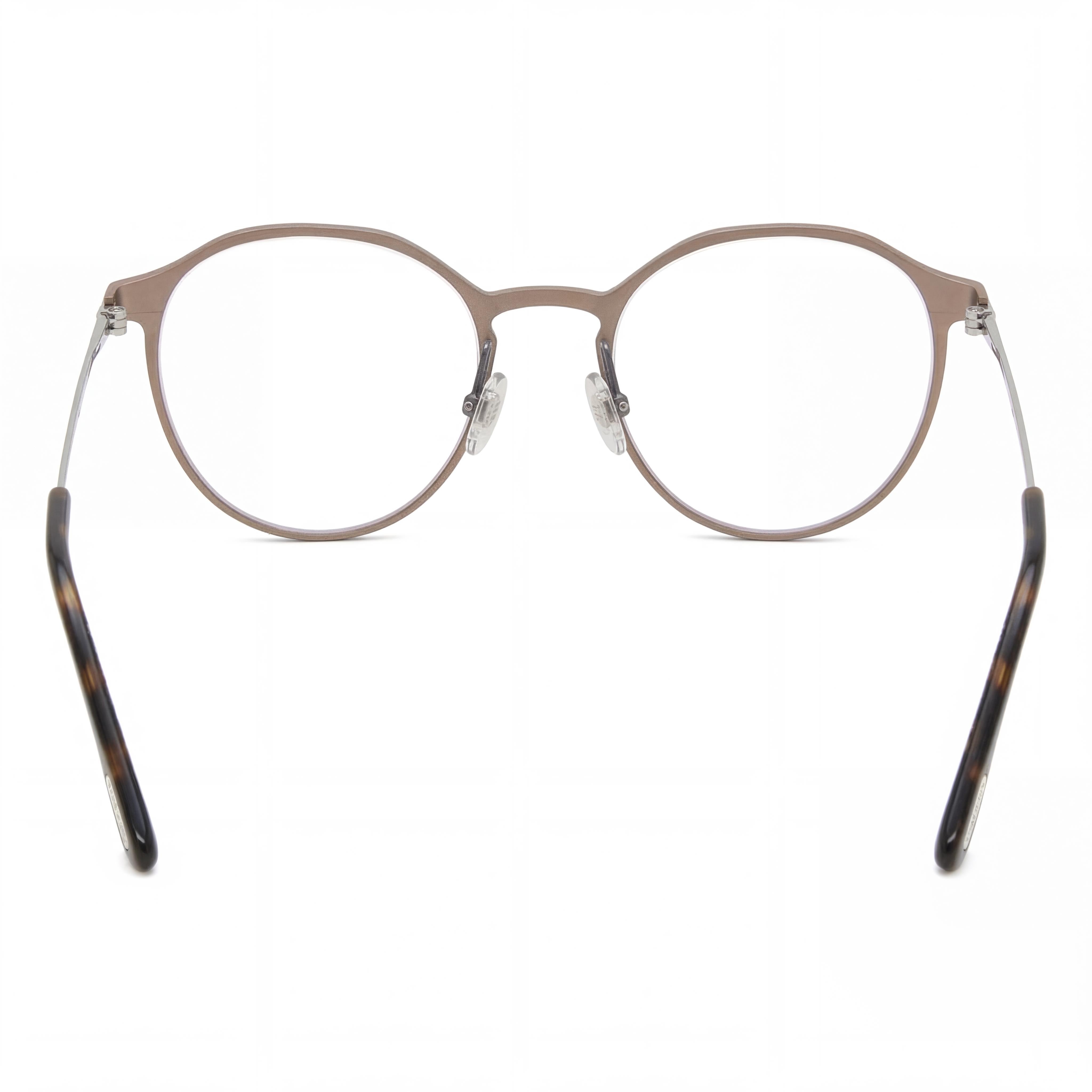 Tom Ford Modern Men's Matte Light Bronze Brown Magnesium Oval Full Rim Optical Frames 52-19-145mm, Photo 3