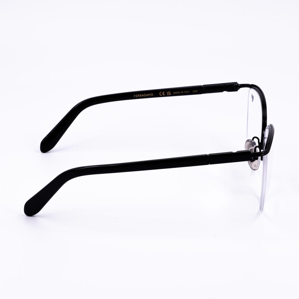 Salvatore Ferragamo Sf2227 Men's Optical Eyewear Frames featuring a Black Metal Frame and a 56mm Lens Width